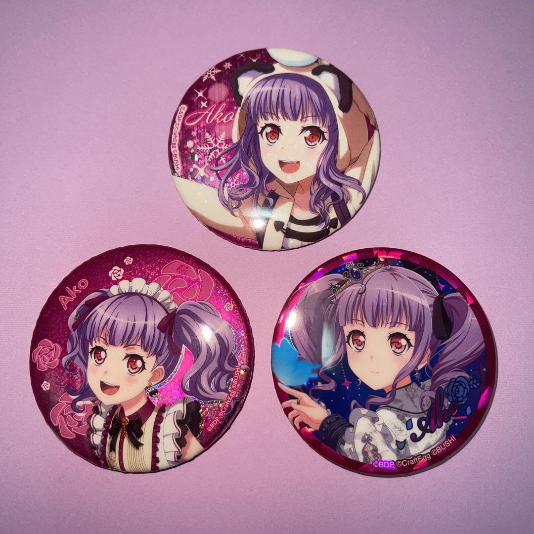 Amazon | バンドリ ガルパ Roselia 宇田川あこ 缶バッジ 冬 キラキラ 