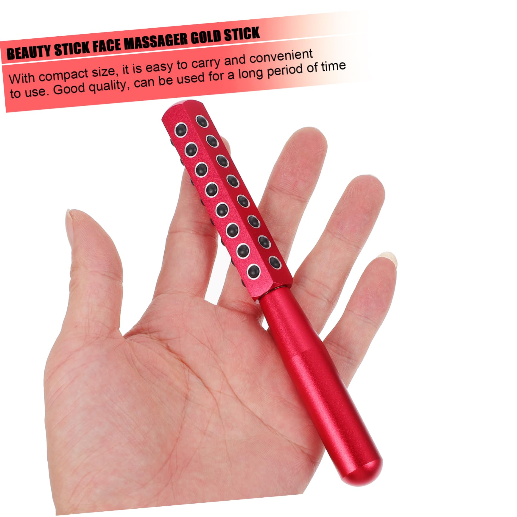 Massaggiatore Viso e Collo in Lega di Alluminio Rosso | Germanite, Uso in Salone o Casa, Lifting Mento e Guance, per Amici e Familiari Appassionati