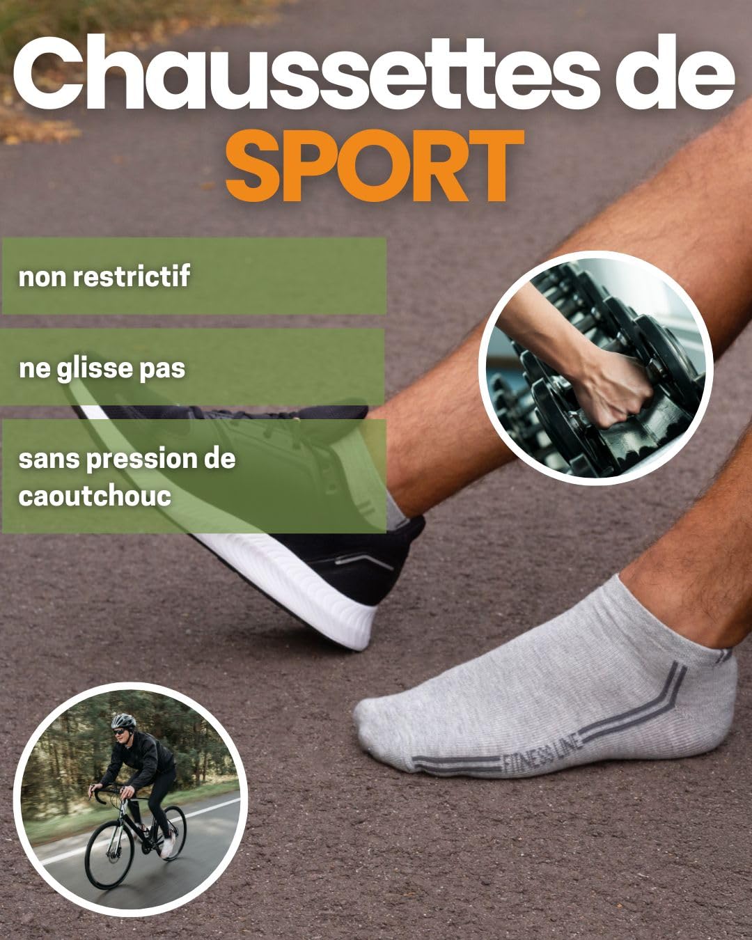 12 Paires Chaussettes Basses Homme Socquettes Coton Courtes Multicolore