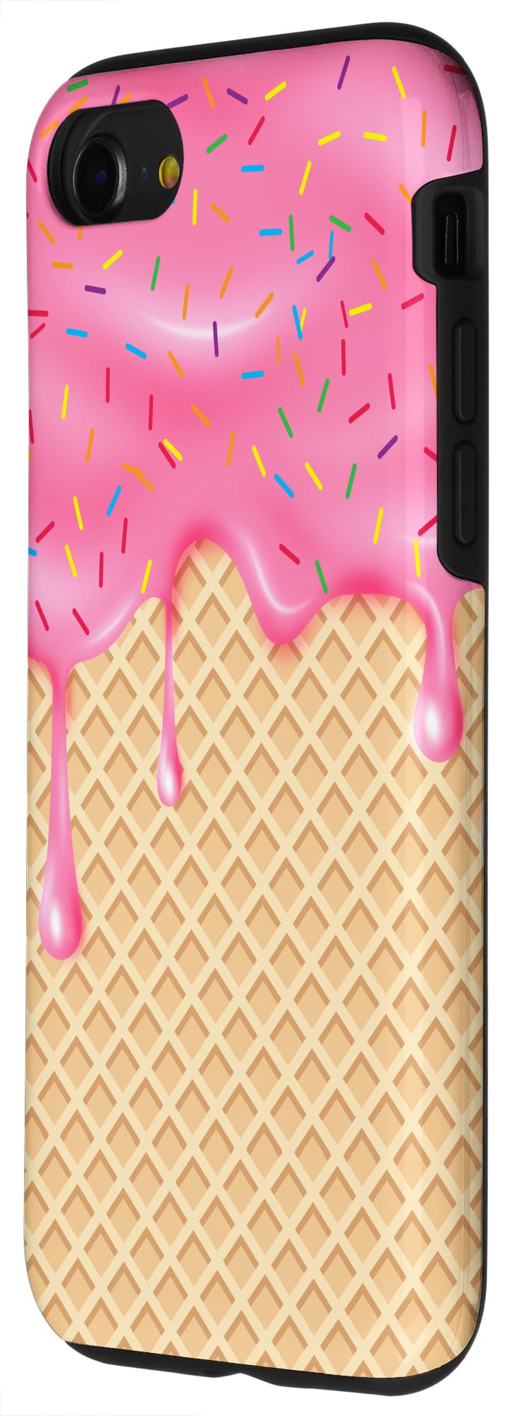 Ice Cream Cone with Sprinkles Drip Waffle Case for iPhone SE (2020) / 7 / 8 - Image 2