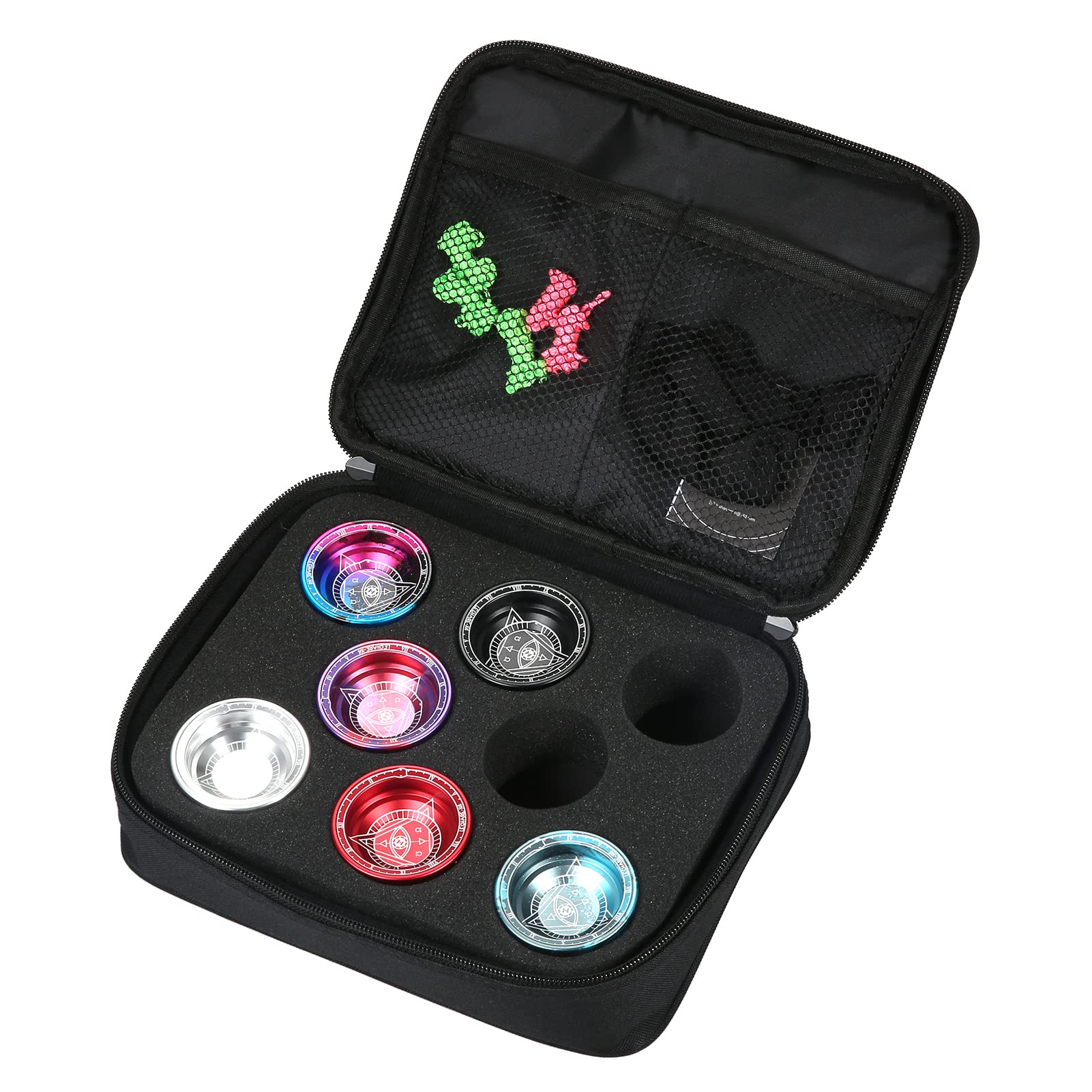 Yoyo - Custodia protettiva antiurto Yo-yo per 8 palline e accessori