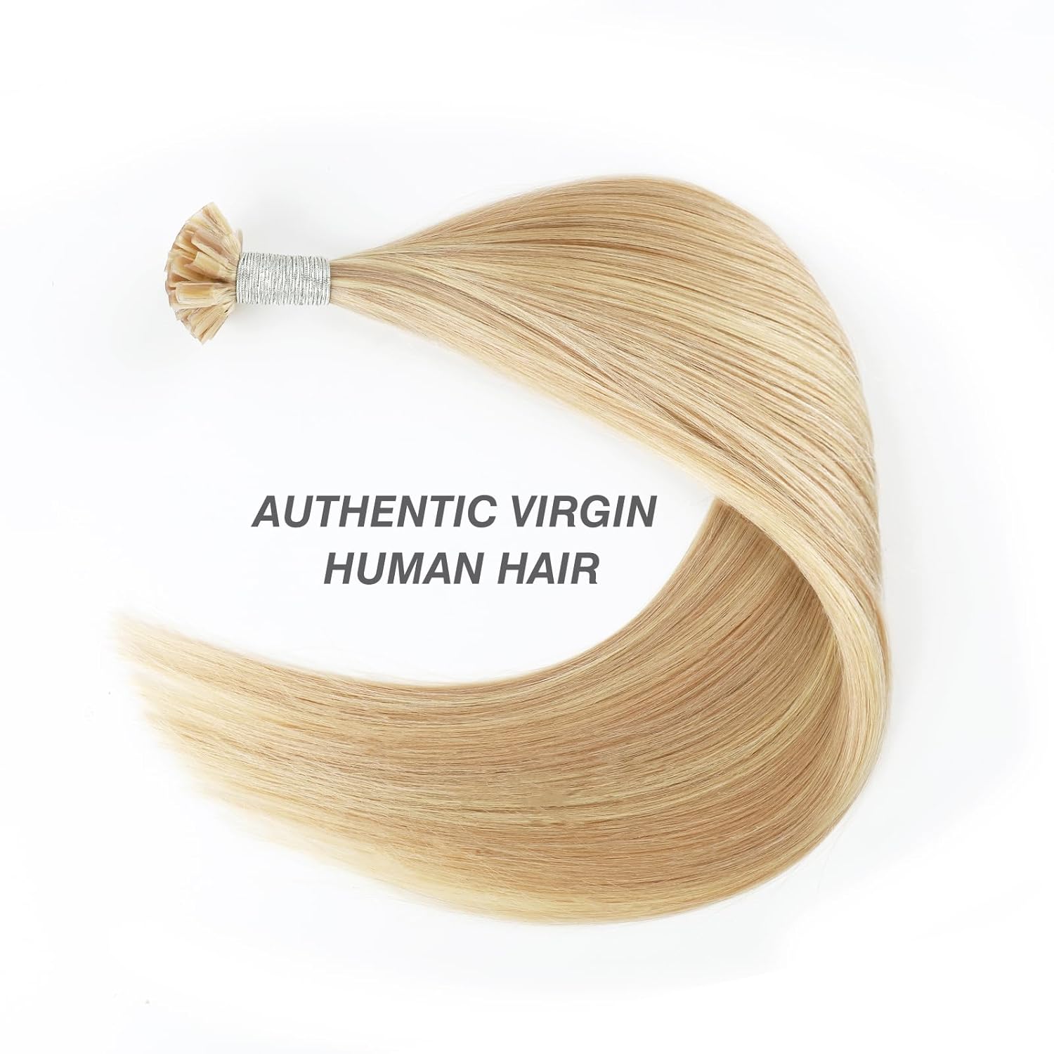 ABH AMAZINGBEAUTY HAIR U Tip Human Hair Extensions Dirty Blonde Highlights With Bleach Blonde Fusion U Tip Real Human Hair Extensions 50strands 50g Pre Bonded Hair Extensions #P18-613 18 Inch