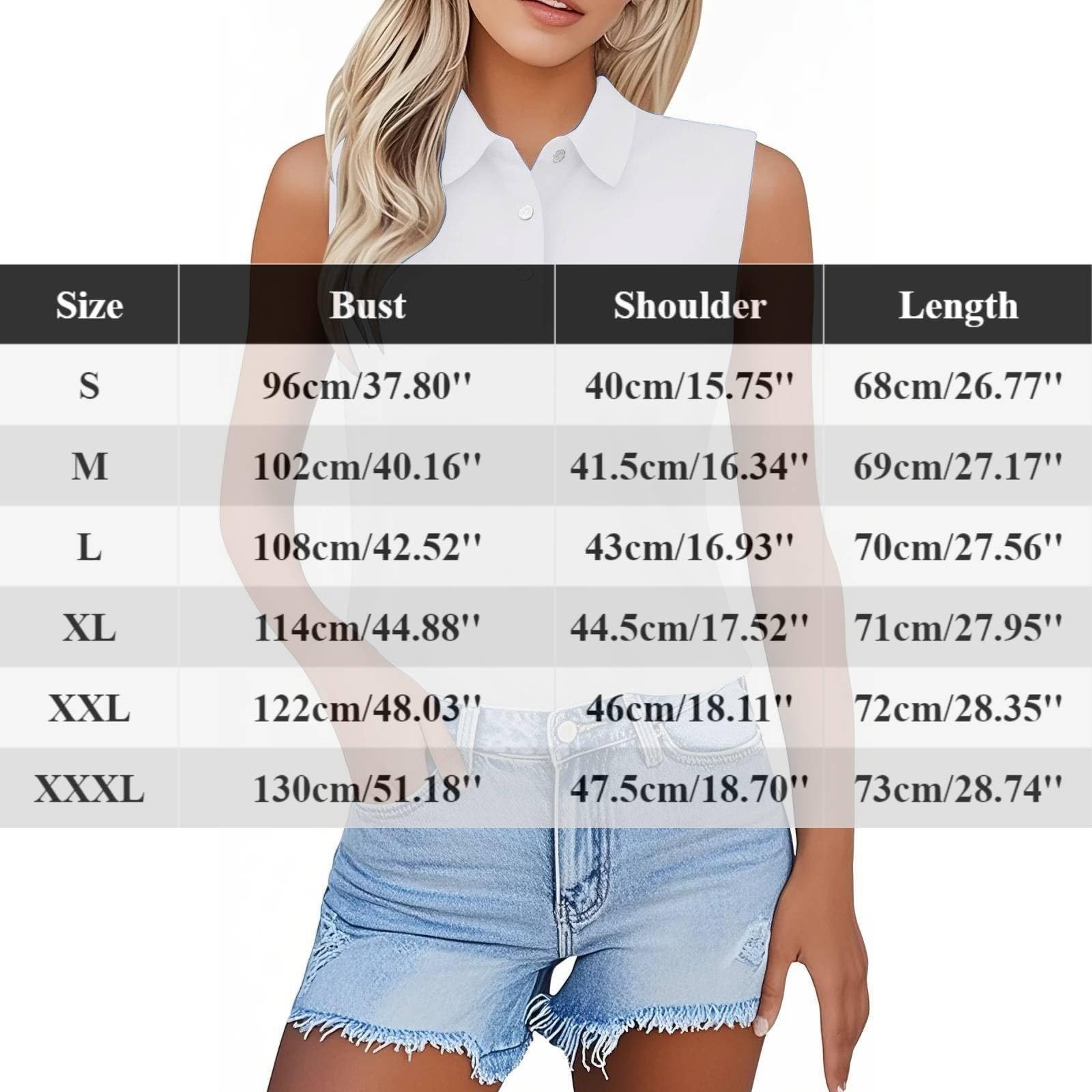 Camiseta polo sin mangas para mujer lisa ajustada cuello abotonado tenis golf transpirable verano