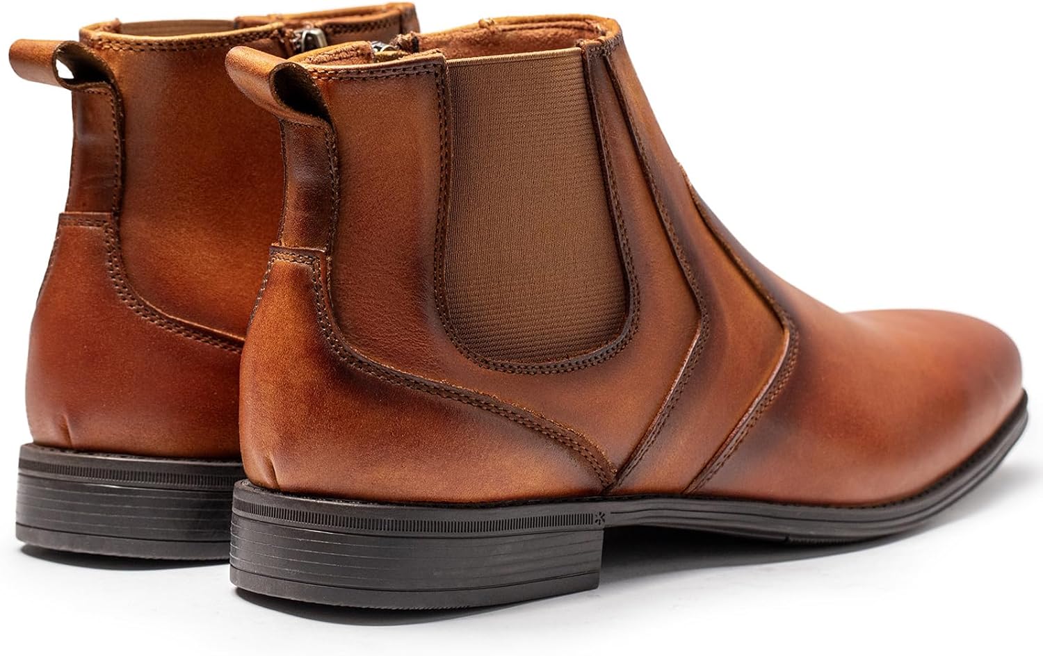 Holy dove Chelsea Boots Men – Genuine Leather,Chelsea Boots for Men with Side Zipper, Casual Slip-On Ankle Boots, Chukka & Oxford Style Dress Boots - Image 3