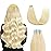 Sunya Hair Extensions Tape in Human Hair 14 inches Silky Straight Remy Human Hair Seamless Skin Weft Hair Extensions Tape in Human Hair 14 inches 613 Bleach Blonde 40 Gram 20Pcs/Pack Thick Hair