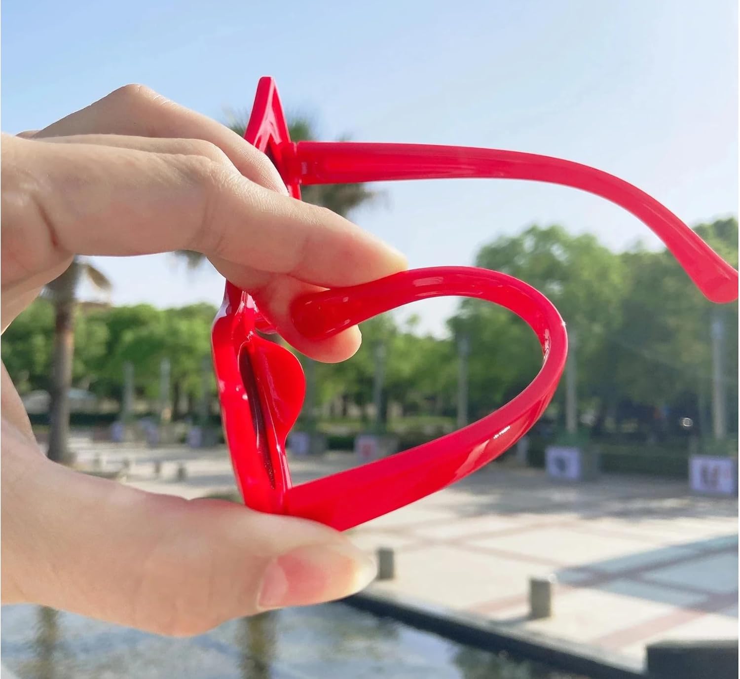 Red Web-Themed Sunglasses – Fun Superhero-Style UV Protection Glasses for Kids, Teens & Adults – Cool Costume Accessory for Dress-Up & Parties - Image 3