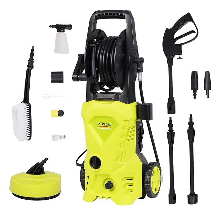 Buy Stream Portable Pressure Washers, 135Bar 1650W 420L/H High Power
