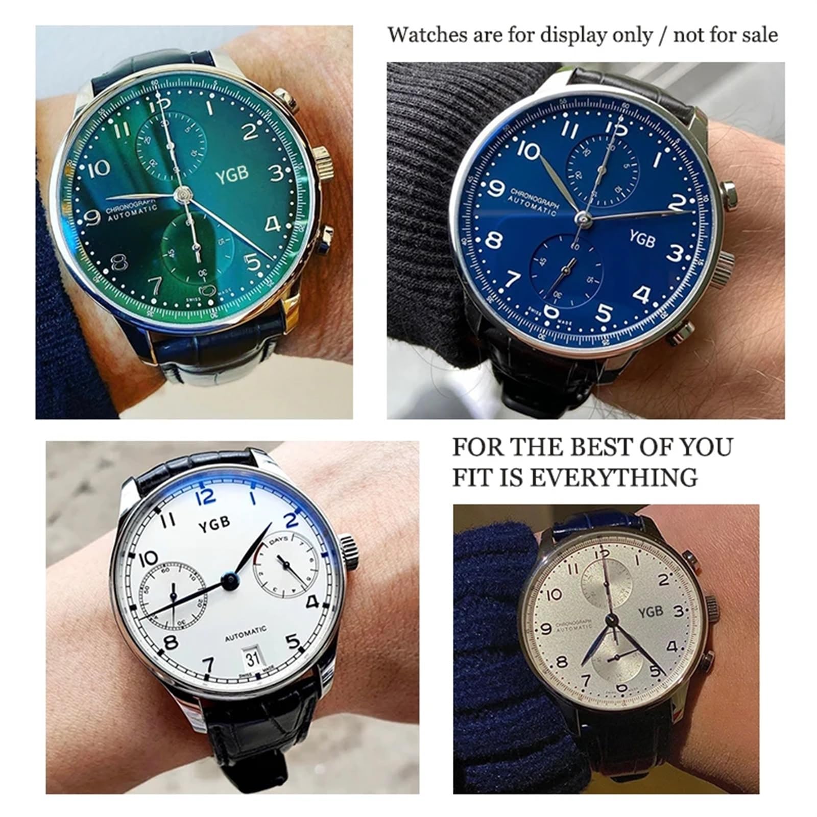 20mm 21mm 22mm estremità curva cinturino in vera pelle di mucca di ricambio per orologi IWC Portugieser PILOT fibbia pieghevole