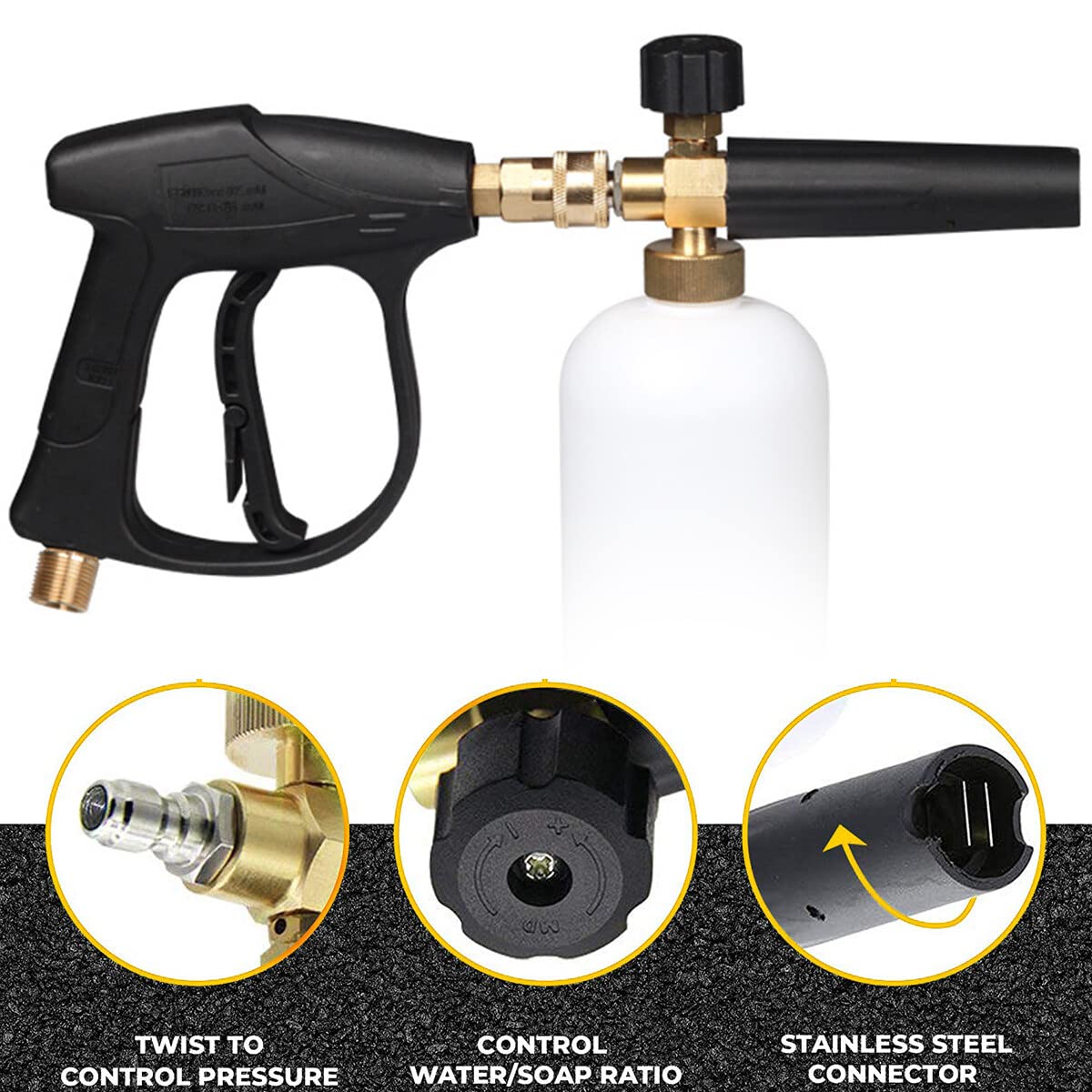 Pistola in schiuma ad alta pressione Foam Lance with 5 Nozzles for Car Cleaning