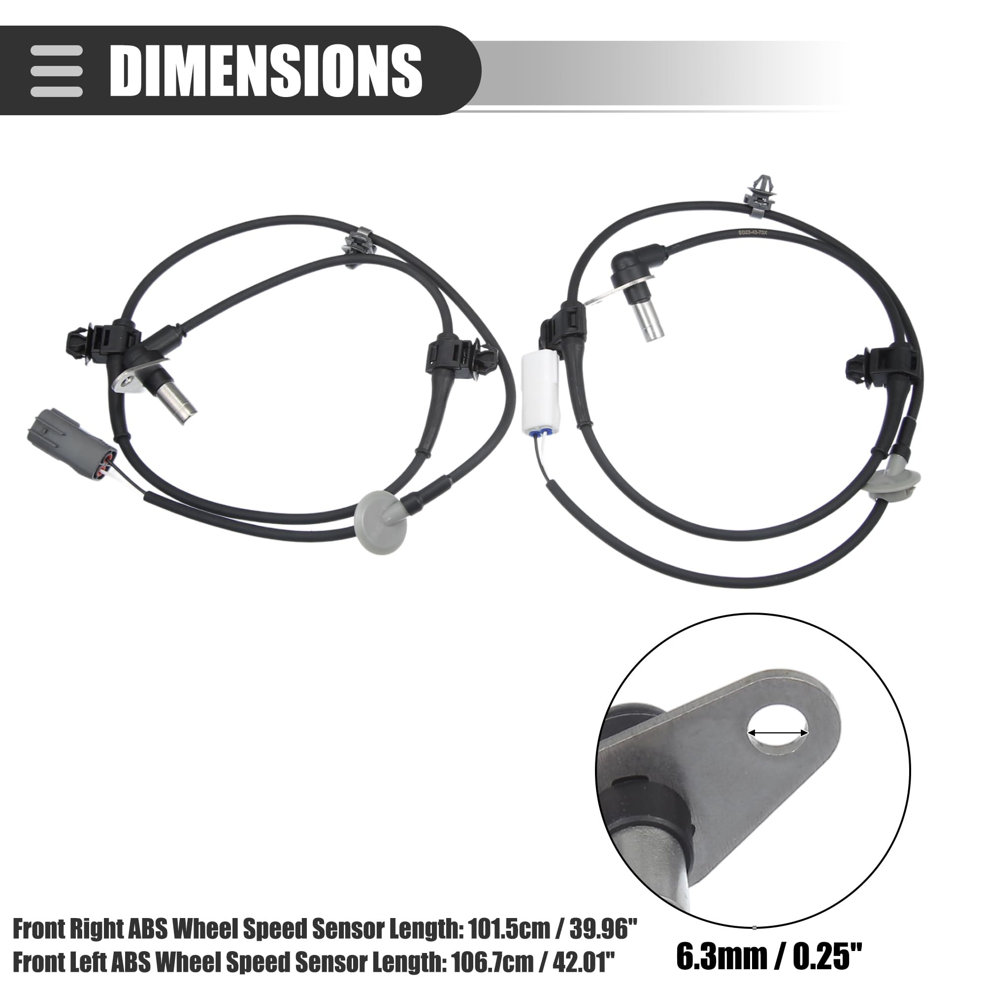Amazon.com: Motoforti Front Left Right ABS Wheel Speed Sensor for