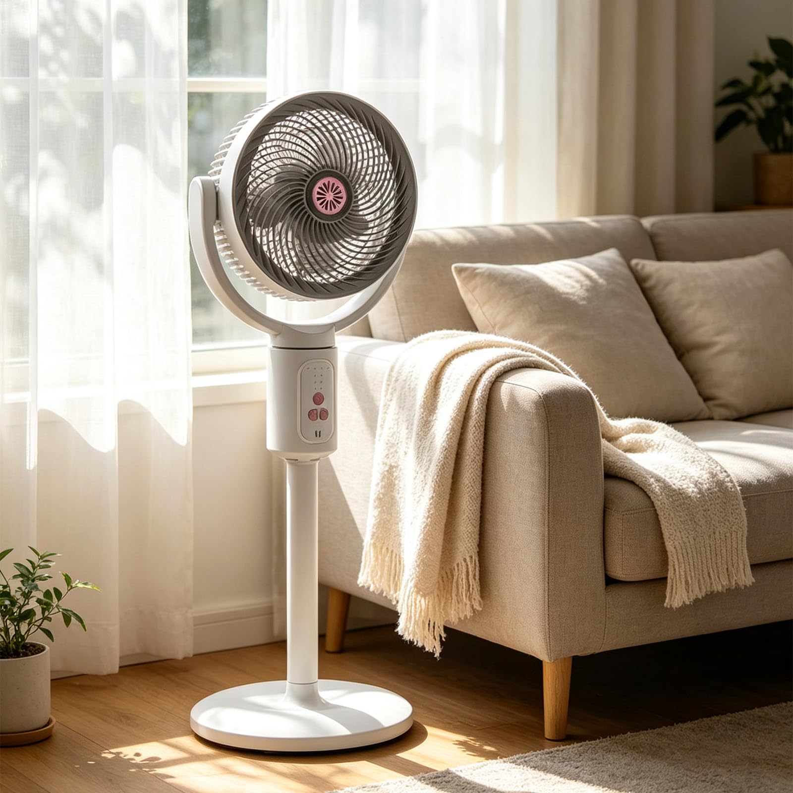28,8-calowy wentylator wieżowy, wentylator stojący z pilotem, 30dB Cichy cyrkulator powietrza do salonu biurowego w sypialni