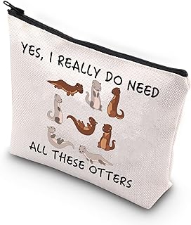 Funny Otter Makeup Bag Otter Lover Gift Otters Zipper Pouch for Otter Mom Animal Lover Gift (Do Need All Otters CA)