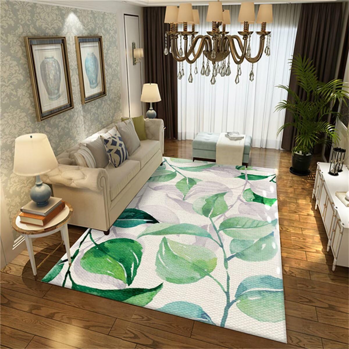 Tapis enfant chambre 170x240cm gris vert avec moquette grande taille de couloir