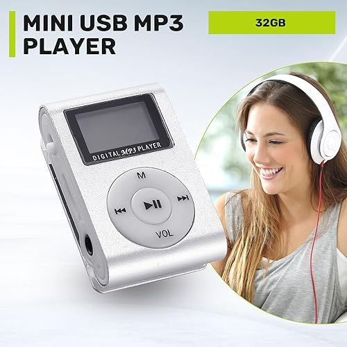 Miniatura 4 de Mini USB Clip MP3 Reproductor de Pantalla Video Soporte 32GB Tarjeta Micro-SD TF