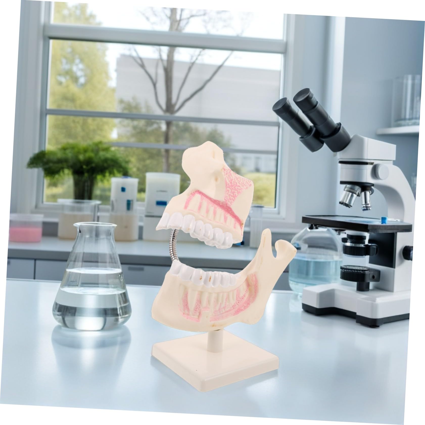STOBAZA Modello di Denti Typodont per Odontoiatria Modello di Studio Dentistico in Plastica per Pratica Didattica Denti Finti per Apprendimento Orale