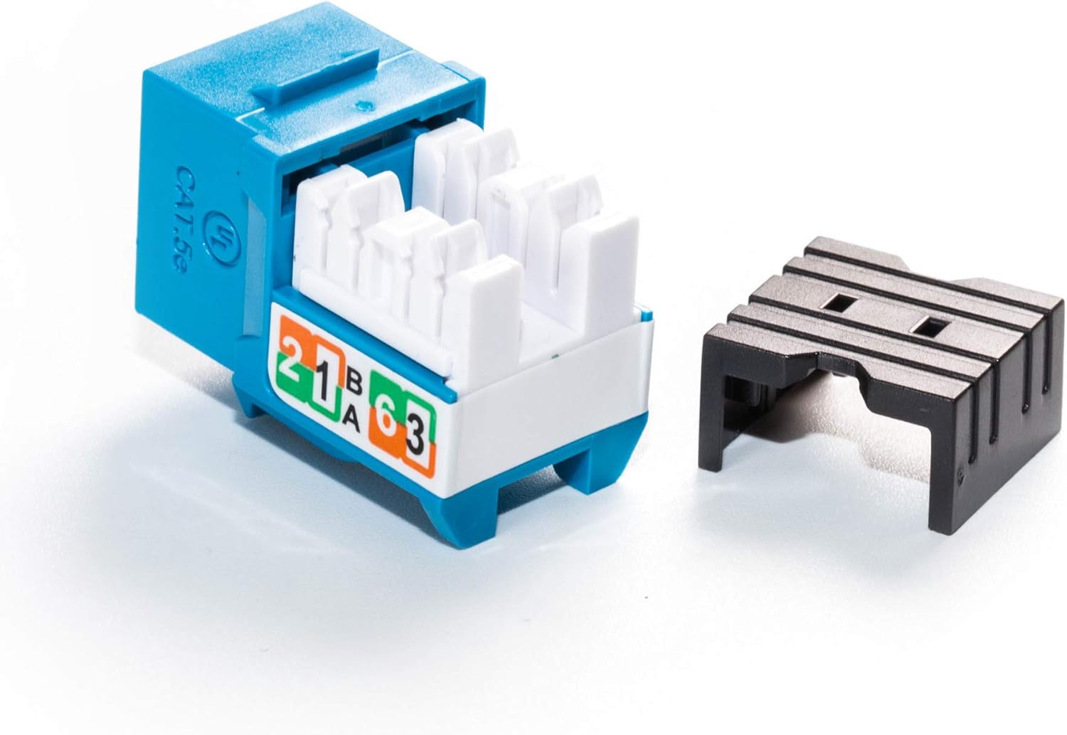 Bеѕt Dеаl LINKOMM 50-Pack RJ45 Cat5e Slim Profile UTP Unshielded Keystone Jack with Punch Down Palm Holder (Blue) 🔥 Hоt Dеаlѕ LINKOMM 50-Pack RJ45 Cat5e Slim Profile UTP Unshielded Keystone Jack with Punch Down Palm Holder (Blue)