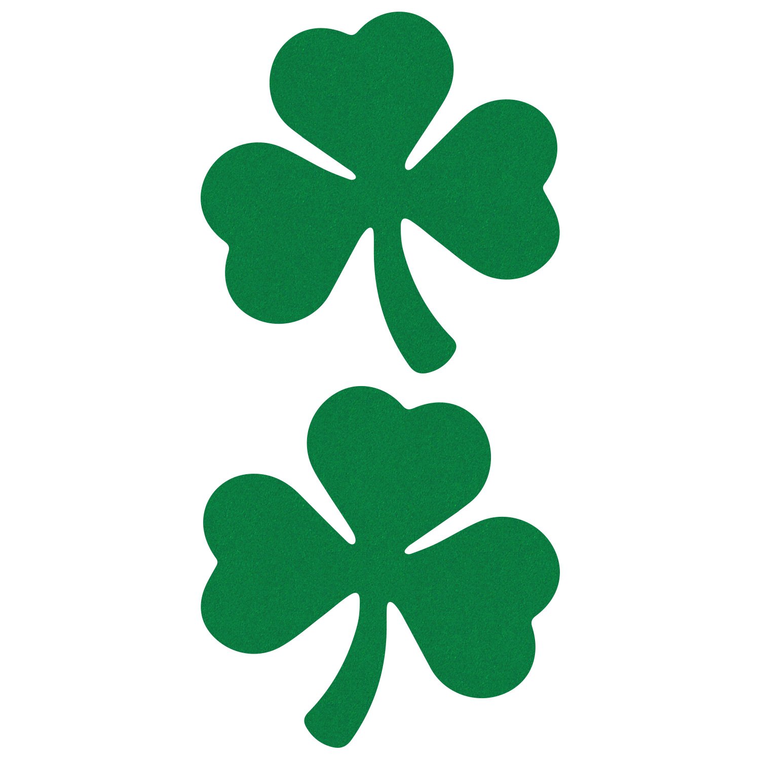 LiteMark Reflective Green 4 Inch Shamrock Sticker Decal for Vehicles - Pack of 2