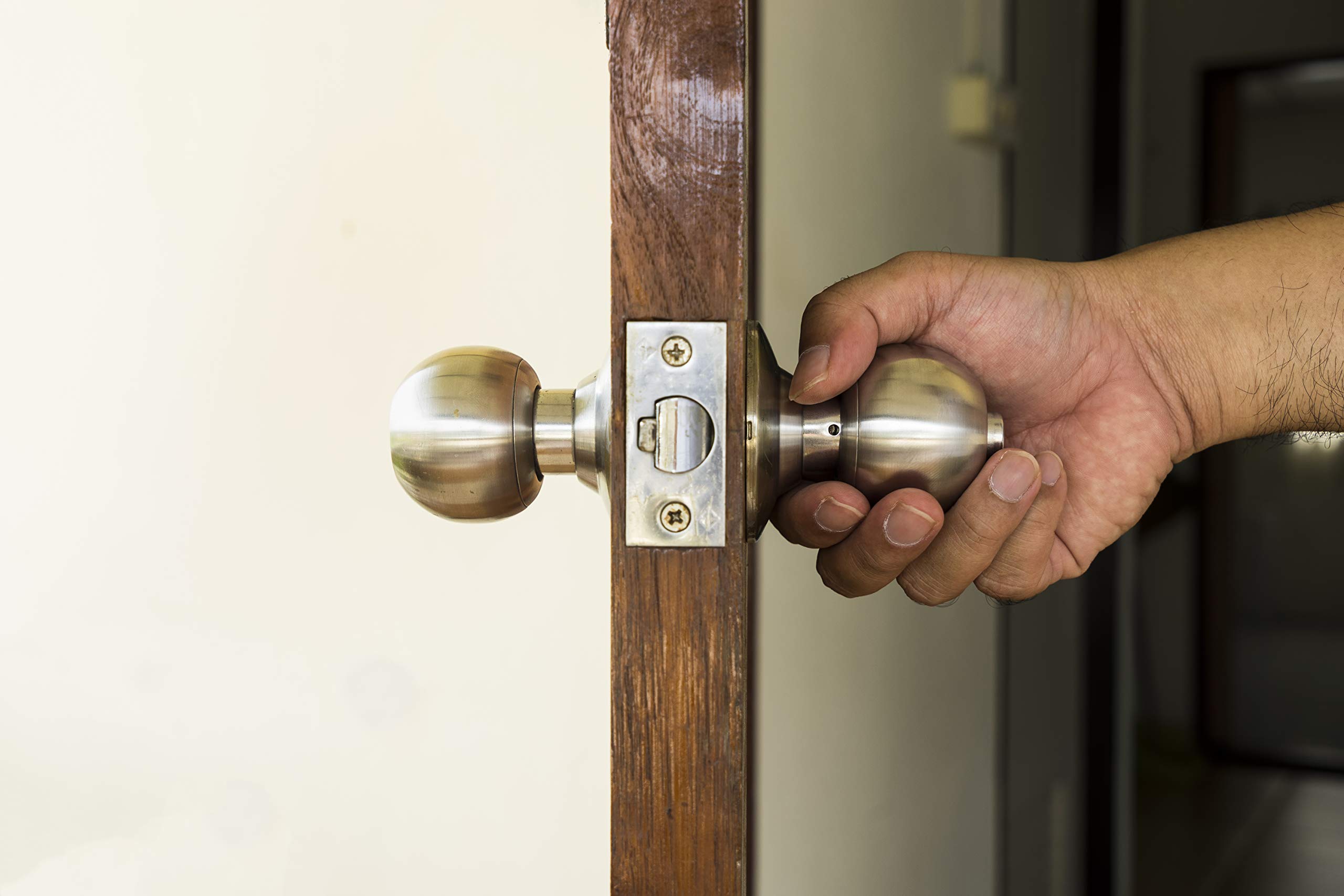 Keyless Bathroom Lock - Stainless Steel Security -3