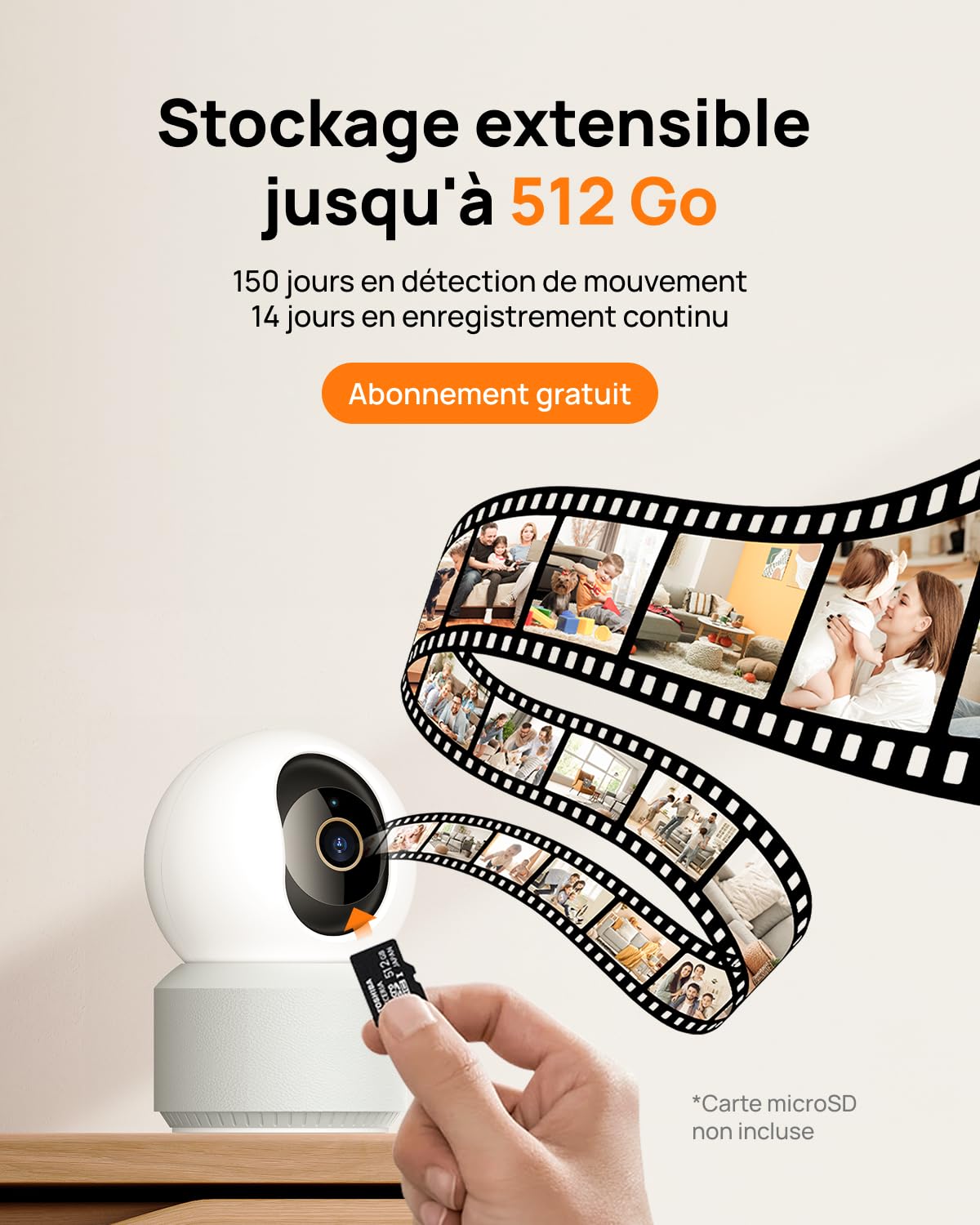 Anona 4K(8MP) Caméra Surveillance WiFi Intérieur, 360° Suivi Auto, Sécurité Bébé/Chien/Animaux avec App, WiFi 6 Bi-Bande 2,4/5GHz, Détection IA Humaine/Pleurs, Mode Privé, Audio 2-Voies, Lot de 1