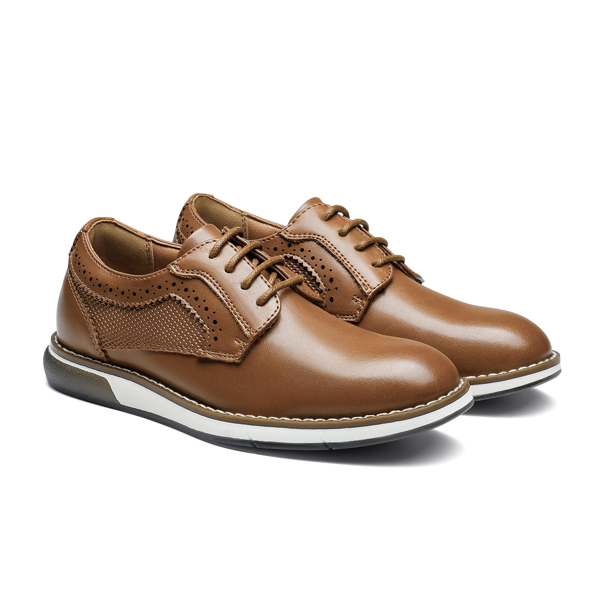 Bruno Marc Scarpe da ginnastica formali da ragazzo Oxford Comfort Uniforme Casual Dress