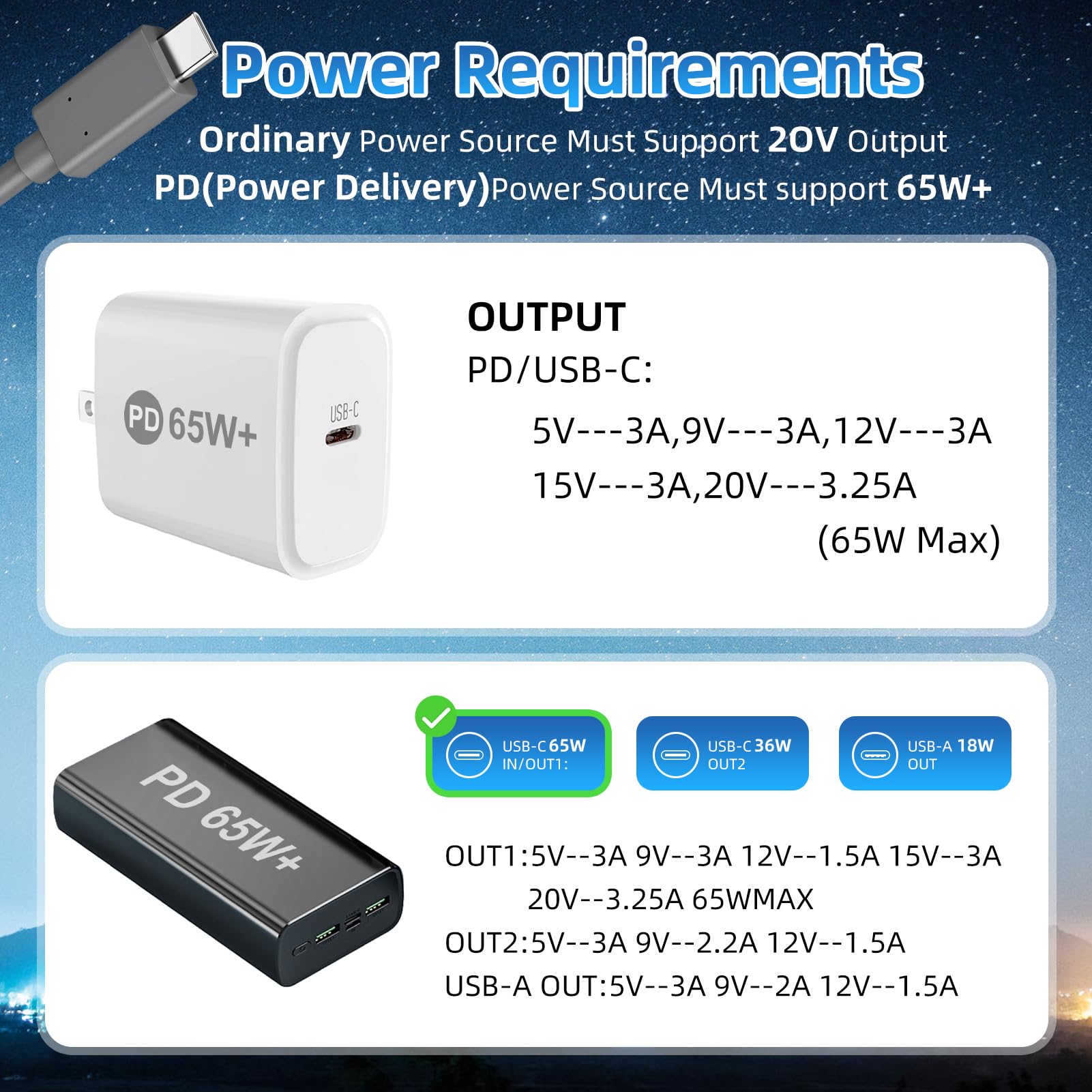 Cavo Di Alimentazione 2 In 1 Per Starlink Mini - USB C / Accendisigari A DC, 3m, 100W, Impermeabile IP67, 18 AWG - 2