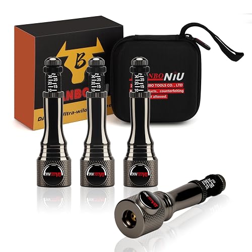 Auto-Stop Adjustable Tire Deflator Kit (4 PCS) - 10-30 PSI