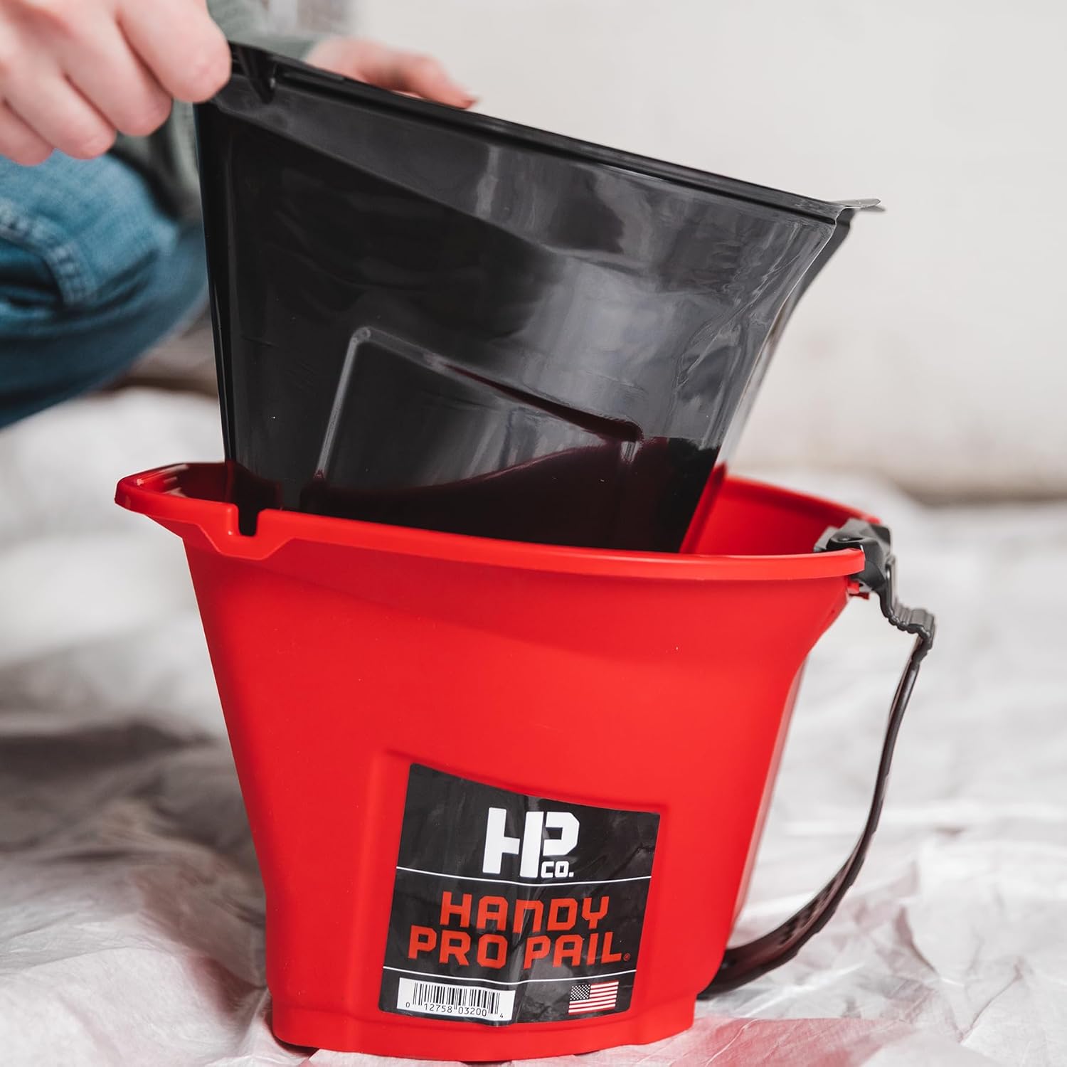 Handy Pro Pail Liners – 48 Pack Disposable Inserts for Handy Pro Pail, Quick Clean-Up and Easy Color Changes