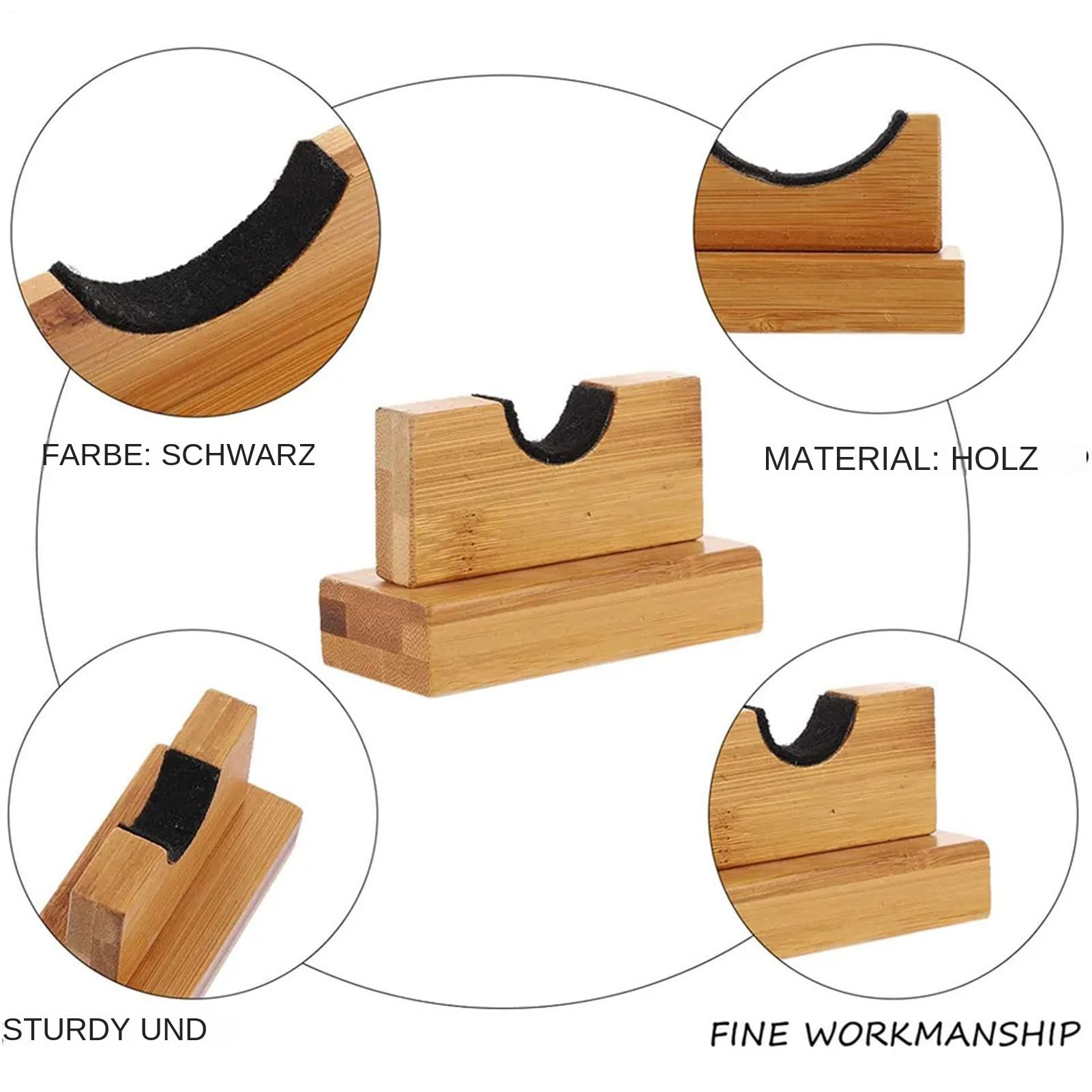 Support pour batte de baseball, affichage horizontal, en bois massif, fait à la main - Support pour batte de baseball - Support pour batte de baseball - Support d'affichage horizontal pour batte de
