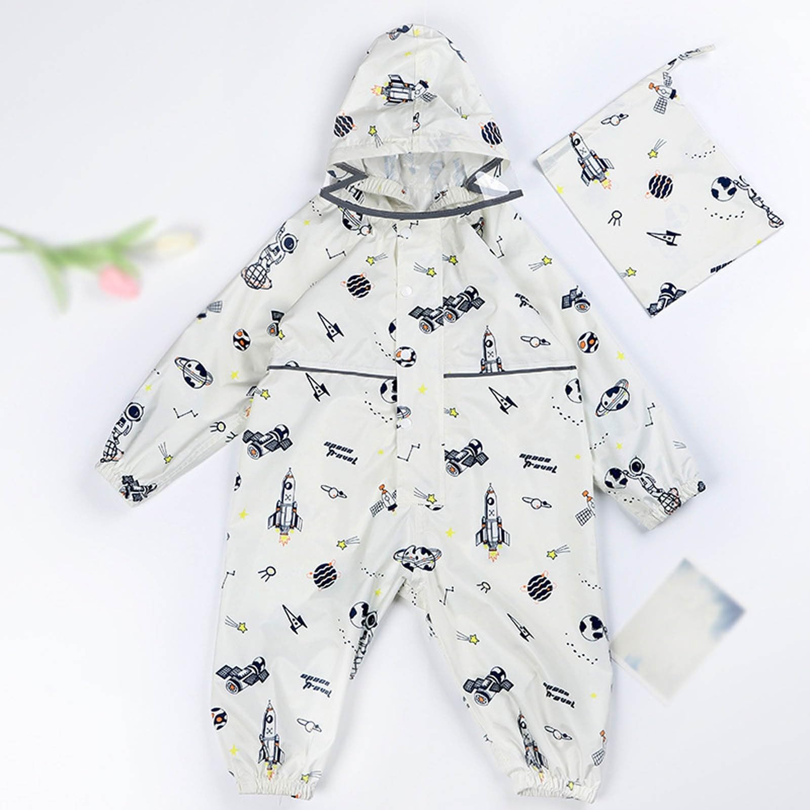 Générique Imperméable Enfant, Imperméables Filles Vêtement Pluie Capuche Poncho Combinaison Outdoor Manteau Réutilisable Incontournable Sèche Lavable