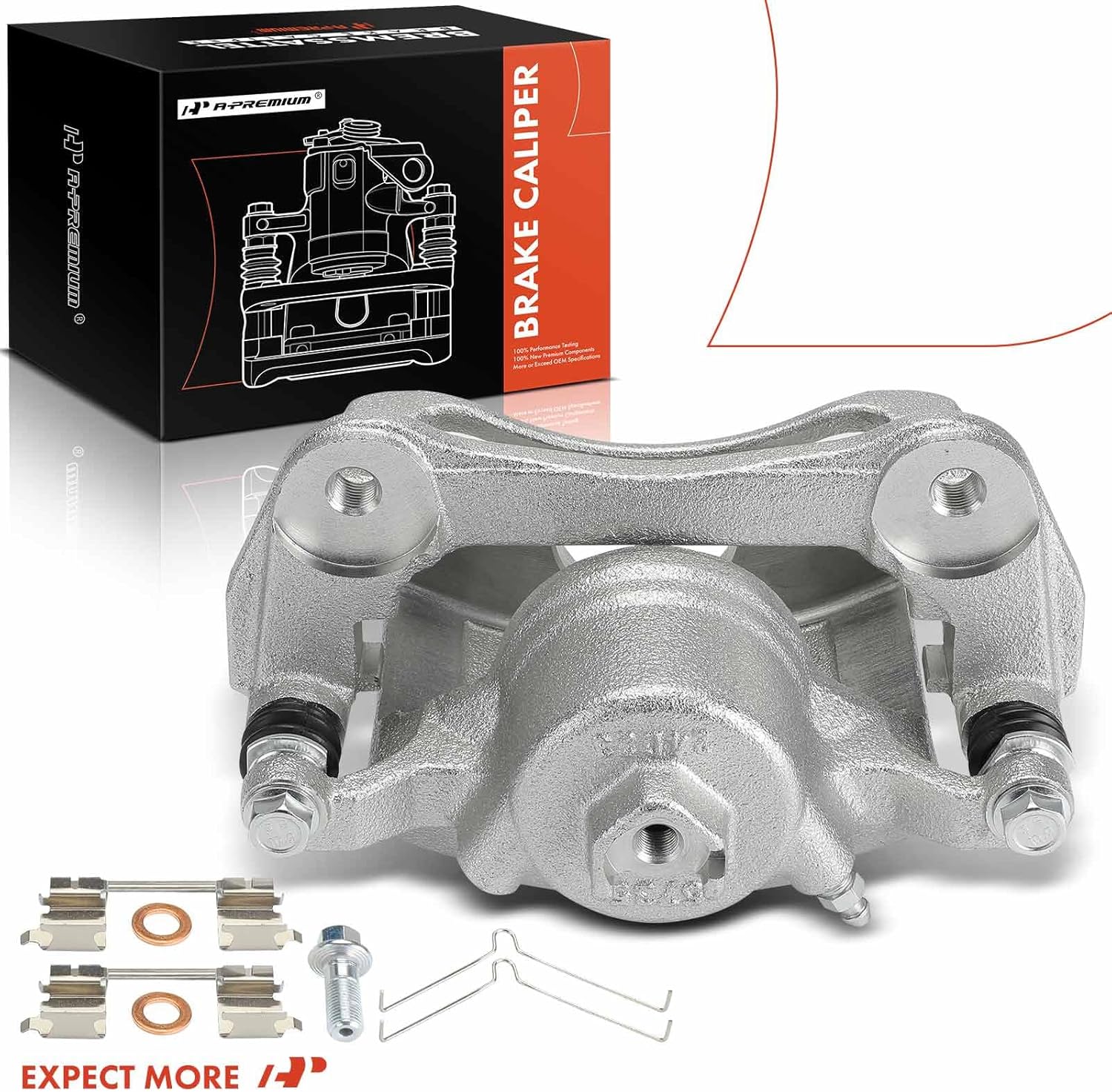 A-Premium Disc Brake Caliper Assembly with Bracket Compatible with Honda CR-V CRV 2005-2006 2.4L, Civic 2012-2015 2.4L & Acura ILX 2013-2015 2.4L