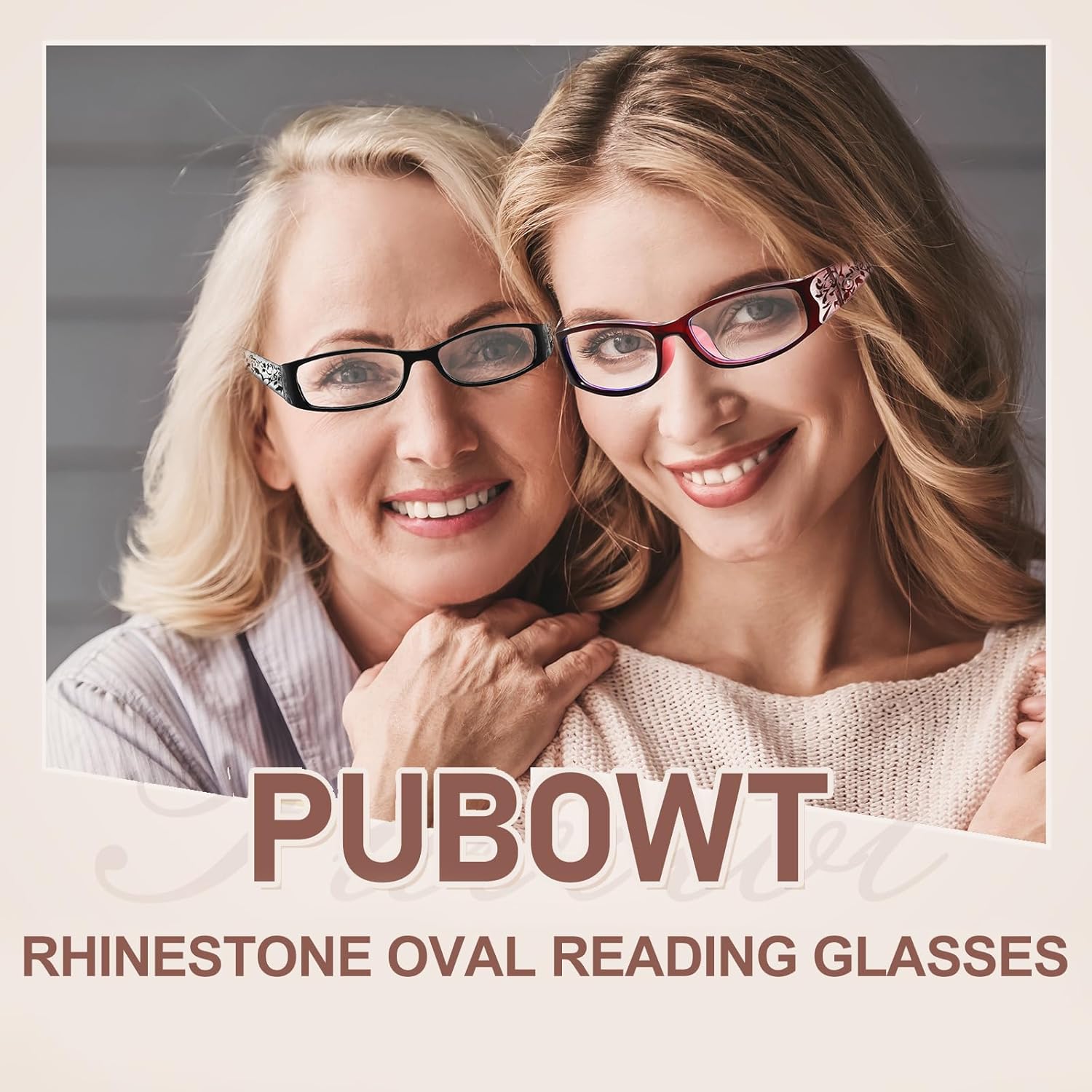 Reading Glasses Women Rhinestone Computer Reader Stylish Spring Hinge With Laser Pattern Diamond Eyewear 5 Pack PT2003 - Image 2