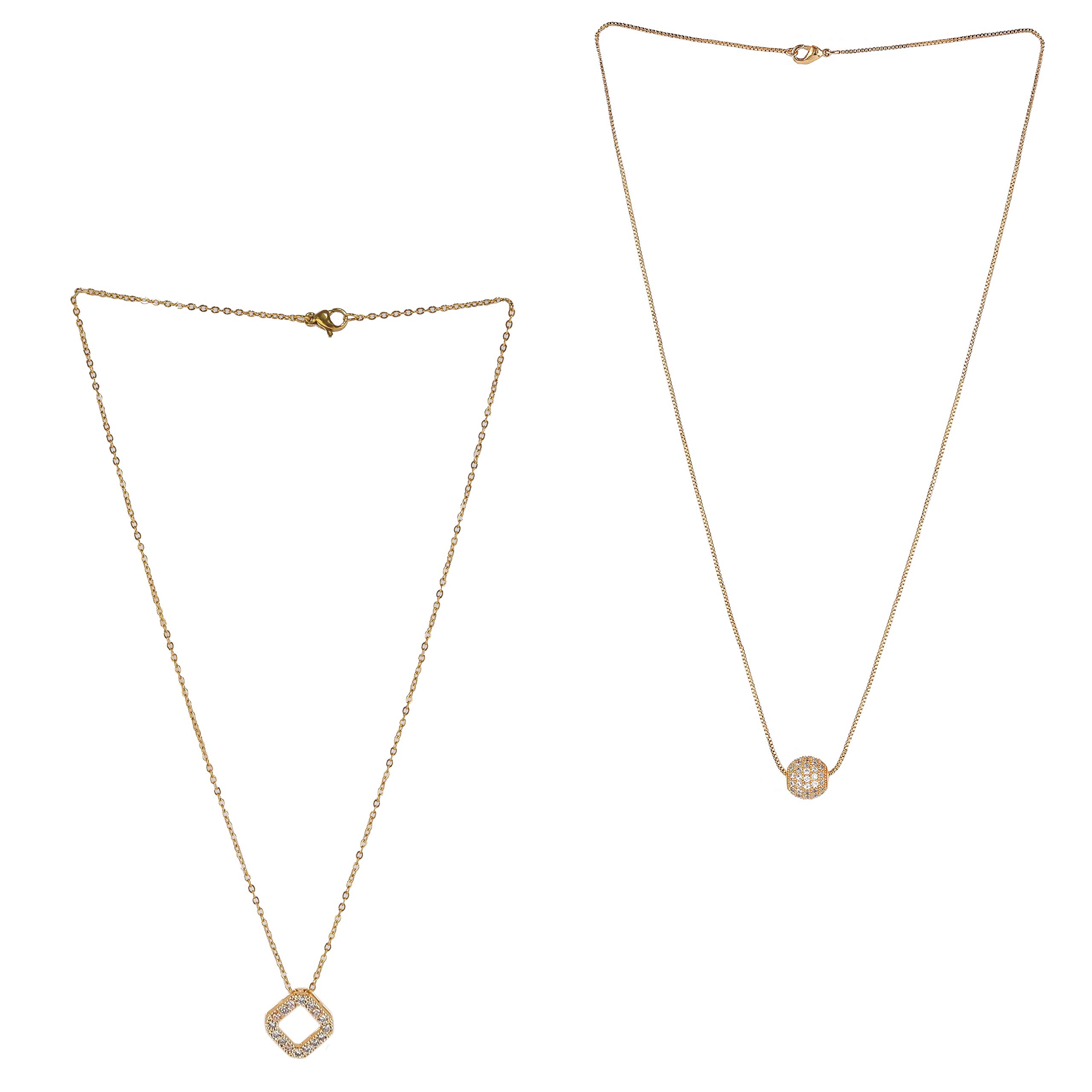 See full amazon price history chart for Brado Jewellery Gold Plated White American Diamond Pendant With Satari Chain Combo Of 2 Necklace Golden Chain Pendant for Women and Girls Brado Jewellery Gold Plated White American Diamond Pendant With Satari Chain Combo Of 2 Necklace Golden Chain Pendant for Women and Girls (B08R3DNR7L) Amazon Price History, Amazon Price Tracker
