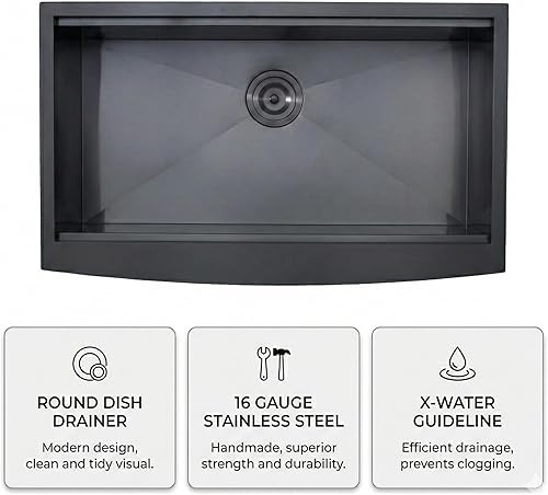 Miniatura 34 de Fregadero de cocina de 25 x 22 pulgadas, montaje superior de 25 pulgadas, níquel cepillado para lavandería, montaje superior, calibre 16, acero