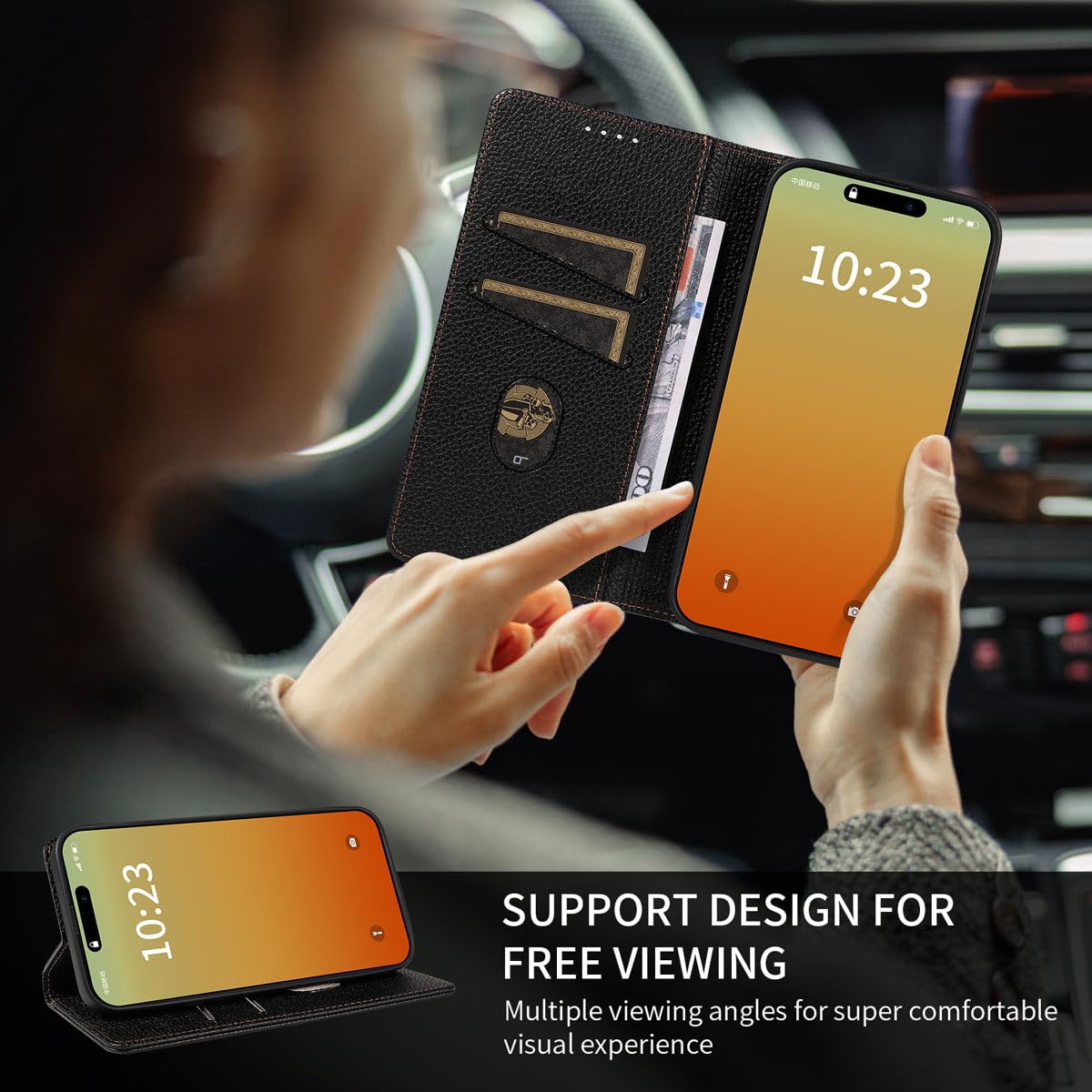 Per Doogee Note 59 Pro+ Custodia Flip Portafoglio libro Case