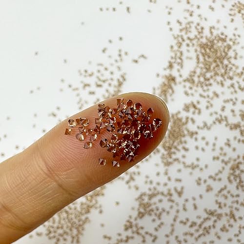 Miniatura 4 de 8000 cristales Pixie marrones para uñas, micro diamantes de imitación de 0.047 in, cristales de azúcar para uñas, pequeñas cuentas de diamantes de