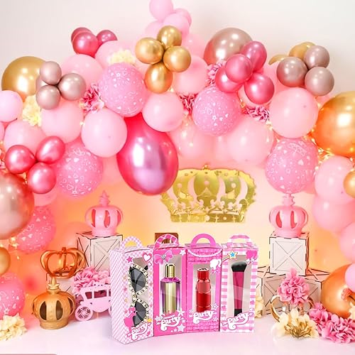 Miniatura 8 de Mity rain 8 cajas de regalo de fiesta rosa para niña, caja de almacenamiento de muñecas rosa para decoraciones de fiesta, regalo rosa, bolsas de