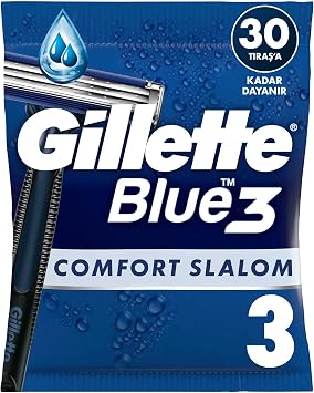 Gillette Blue3 Slalom Use Horse Razor 3-pack