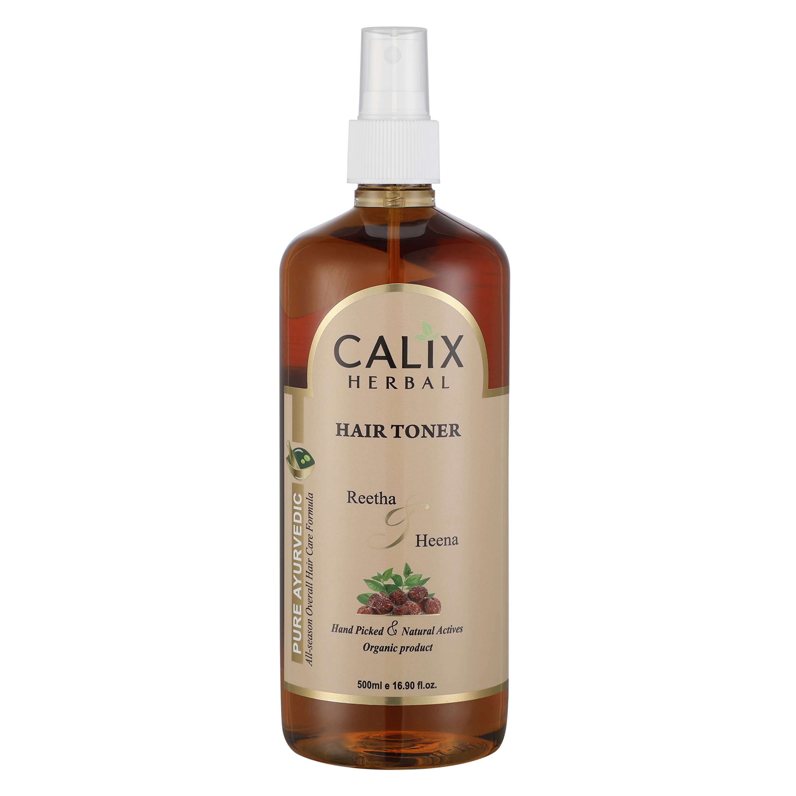 Calix Herbal Organic & Ayurvedic Hair Toner Helps Hair Growth, Control Hair Fall, Deep Root Dandruff Control for Men & Women | All Hair Type – 500 Ml