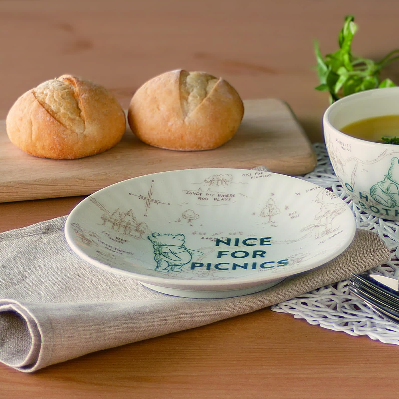 Amazon｜ディズニー 「 くまのプーさん 」 皿 プレート 約17cm 食洗機