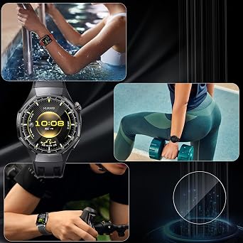 QULLOO 3 Pack Screen Protector for HUAWEI Watch GT 6 Pro 46 mm,Anti-Scratch High Transparency Waterproof Tempered Glass Screen Protector Film, Easy to Install for Watch GT6 Pro