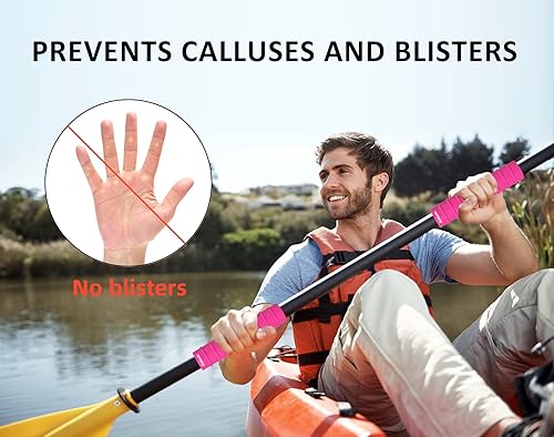 Miniatura 2 de Empuñaduras para remo de kayak, agarre antideslizante, prevención de ampollas, empuñaduras de paleta para kayak, accesorios de kayak, empuñaduras de