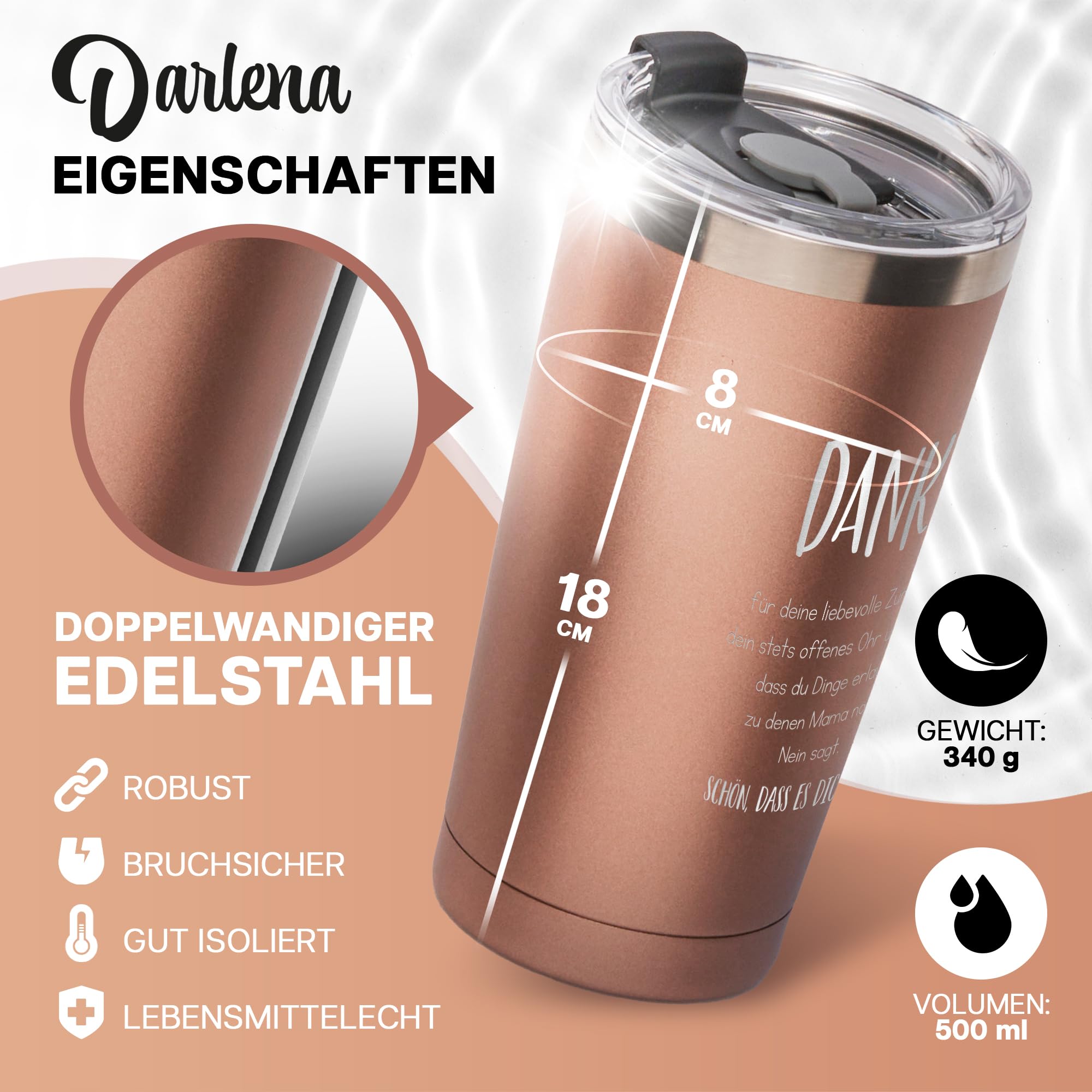 40 oz beker met handvat en rietje | Geïsoleerde beker herbruikbare waterfles van roestvrij staal | Cuphoudervriendelijke reismok | Dubbel geïsoleerde roze waterfles beker | 1,25 ml roze beker