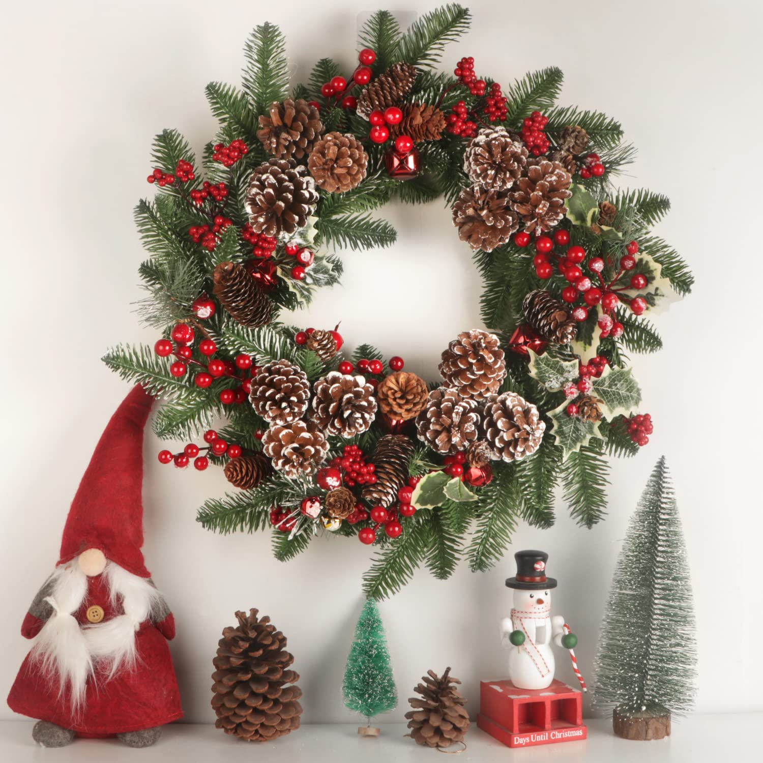 Larber 12 Pièces Décorations De Baies De Noël Ensemble De