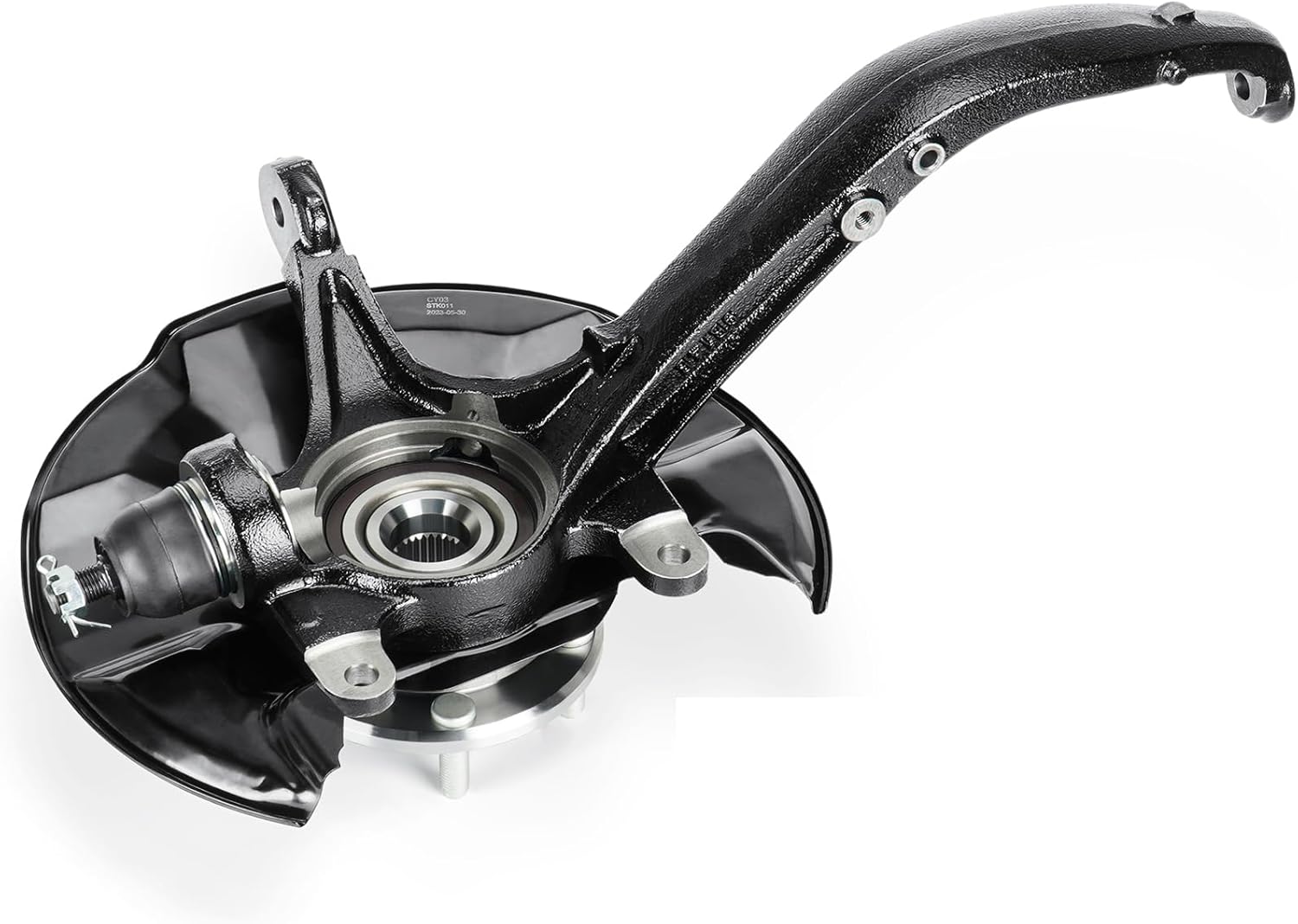 Front Left Steering Knuckle & Wheel Bearing Hub Assembly for Acura TSX 2009-2014, Honda Accord 2008-2012, 698-447 698447 LK051, Driver Side