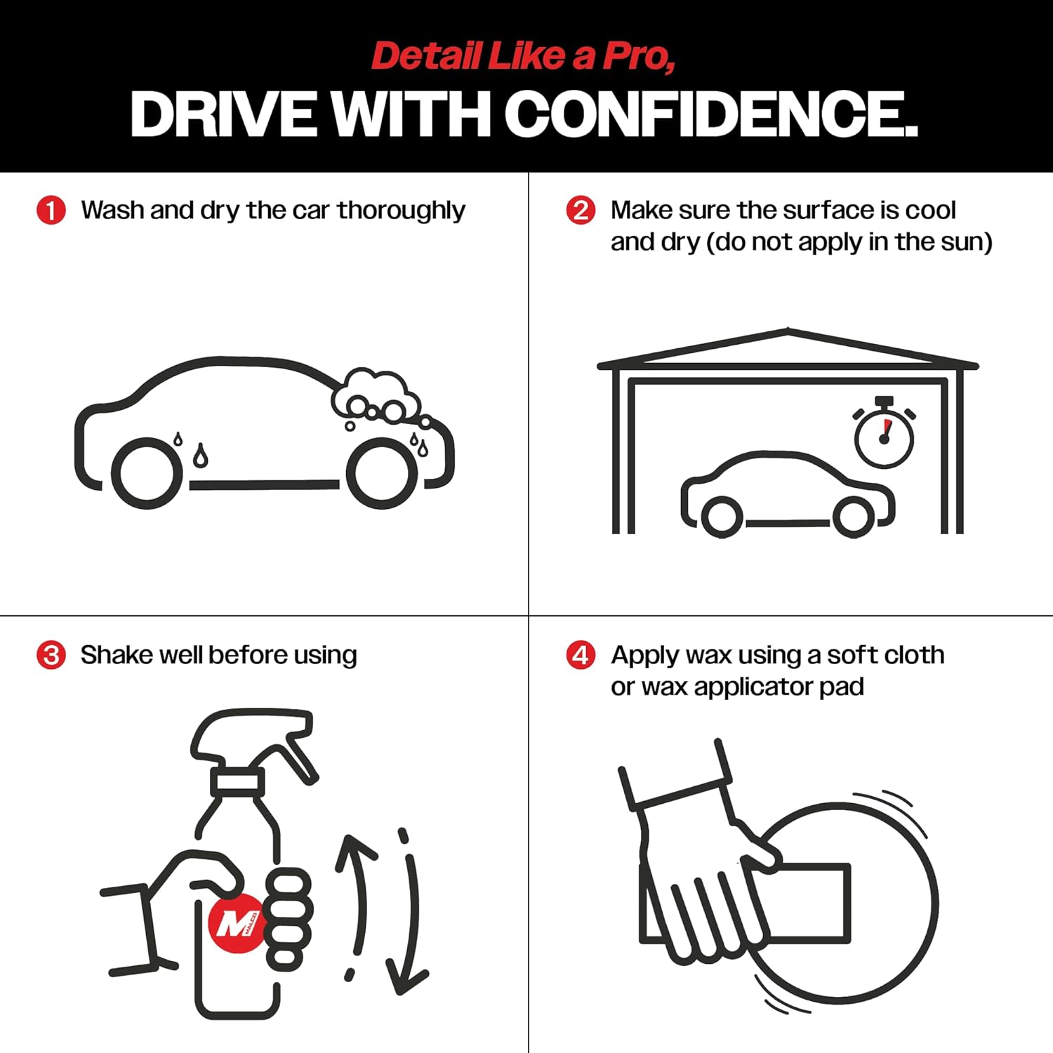 Malco Nano Care Banana Creme Wax - Deep Gloss Shine and Long-Lasting UV Protection/For Automotive, Marine and Industrial Finishes / 1 Gallon (197701) - Image 7