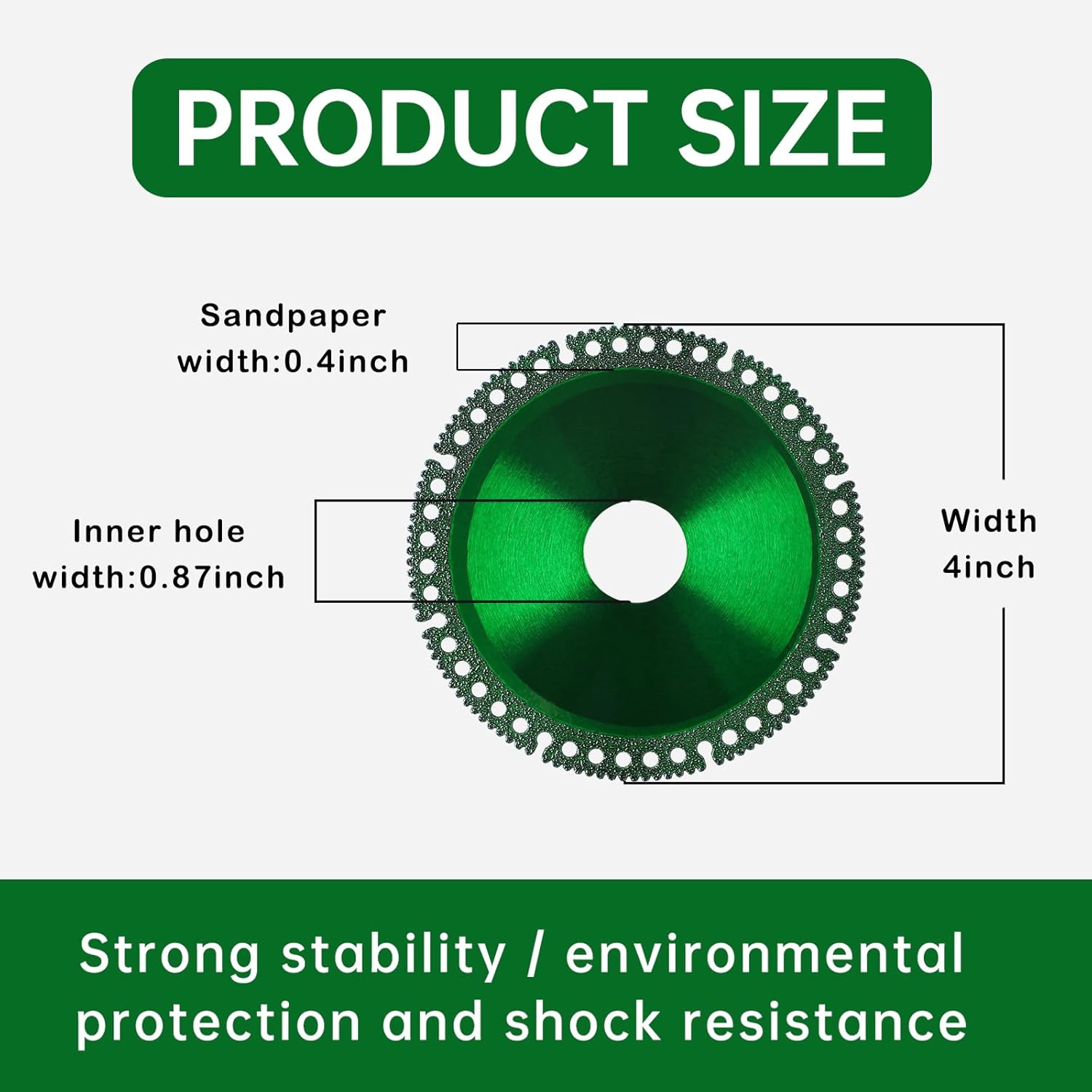6 Packs 4 Inch Indestructible disc for Grinder, Composite Multifunctional Indestructible Cutting Disc 2.2, Cut Everything in Seconds, for Smooth Cutting, Chamfering, Grinding of All Materials