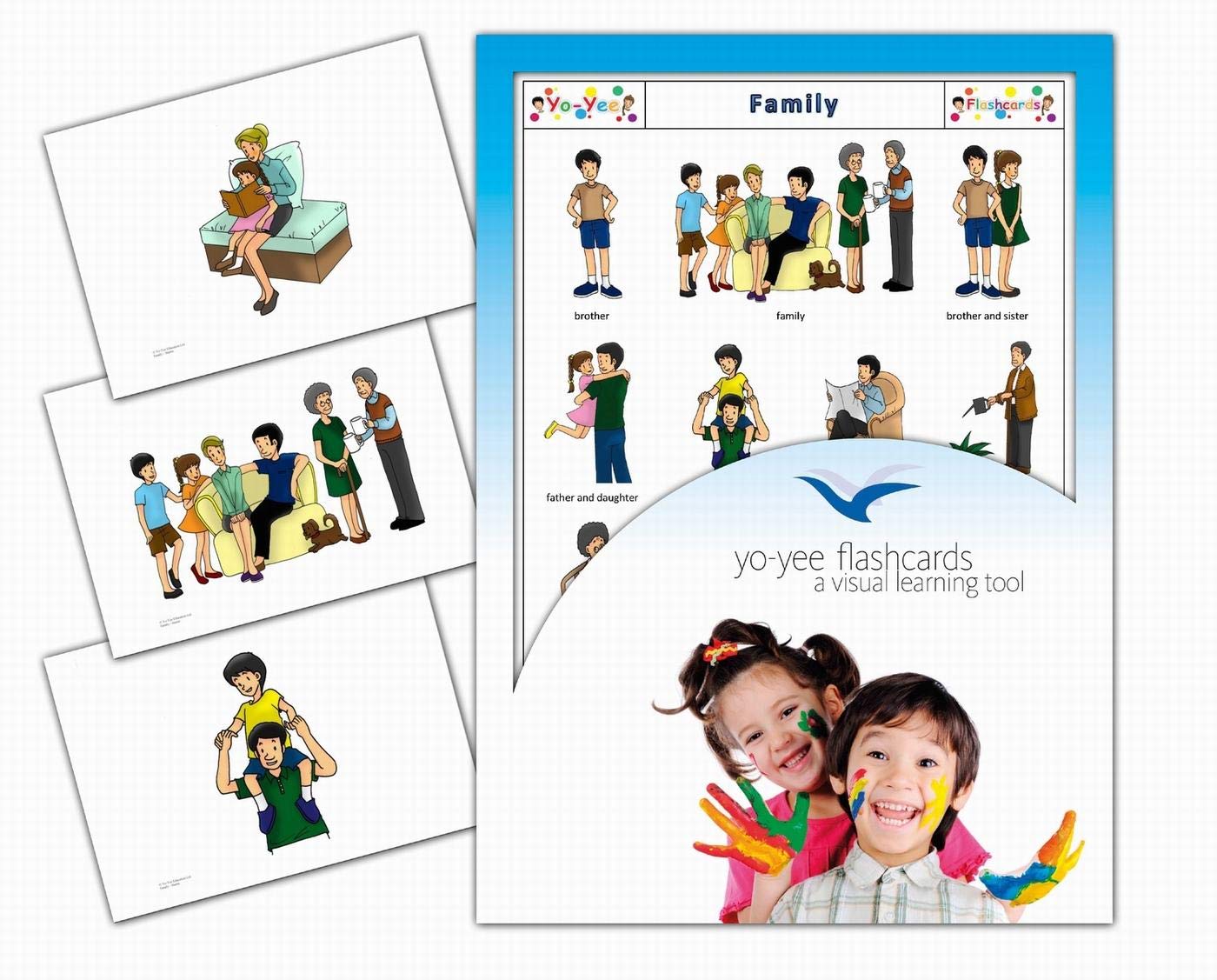 Amazon.com: Yo-Yee Flash Cards - Family Picture Cards - English Vocabulary  Cards for Toddlers, Kids, Children and Adults - Including Teaching  Activities and Game Ideas and More : Toys & Games