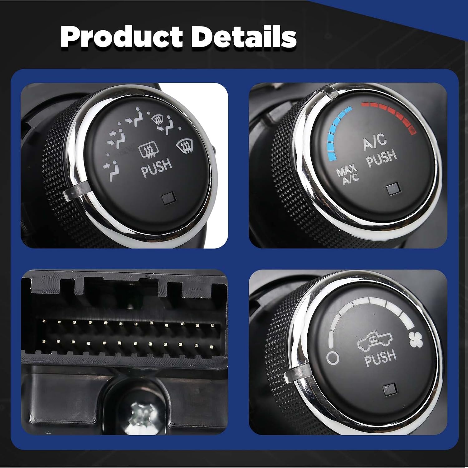 AITKEN AC Heater Control Panel Climate Control Module 68268190AA Compatible with Dodge Ram 1500 2500 3500 20134-2018, Ram 1500 Classic 2019-2024