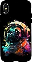 Vista 5 de Pug Astronaut Dog Funny Outer Space Colorful Cosmic Explorer Case for iPhone 16