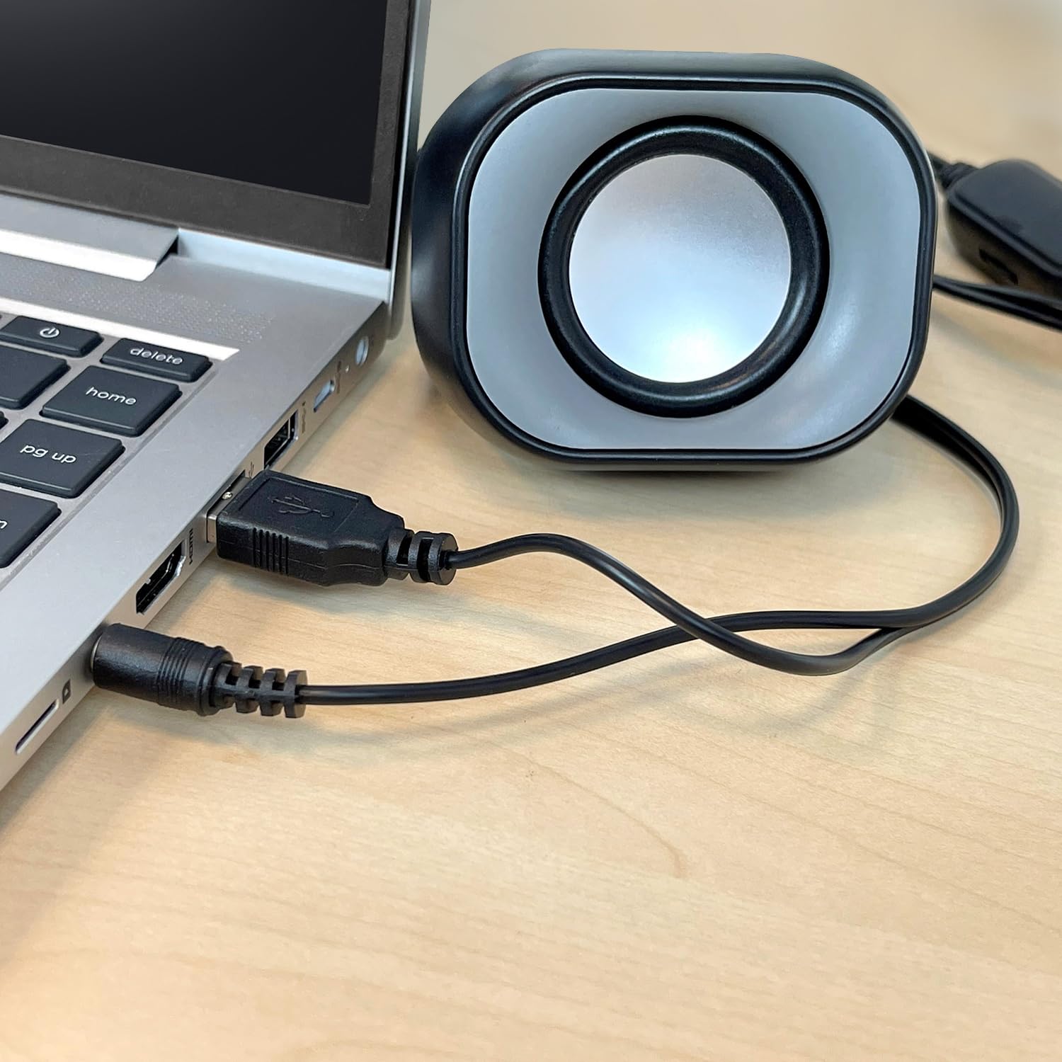 Enceintes PC ACT Eminent EM3513 - Stéréo 2.0 USB - 6W Compactes Pour Bureau - Noir